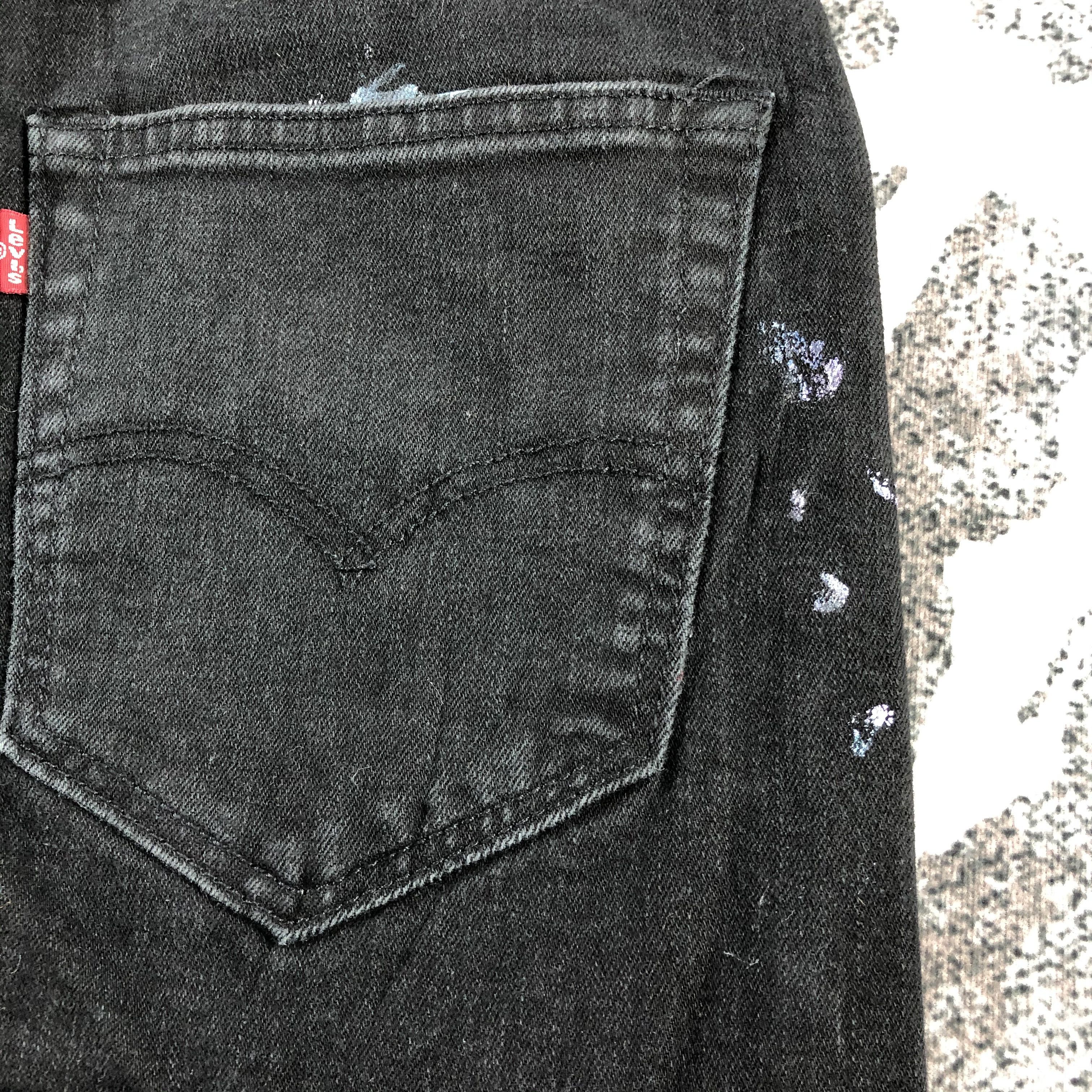 Levi's Levis 512 Jeans Faded Black Denim KJ1013 Size US 30 / EU 46 - 7 Thumbnail