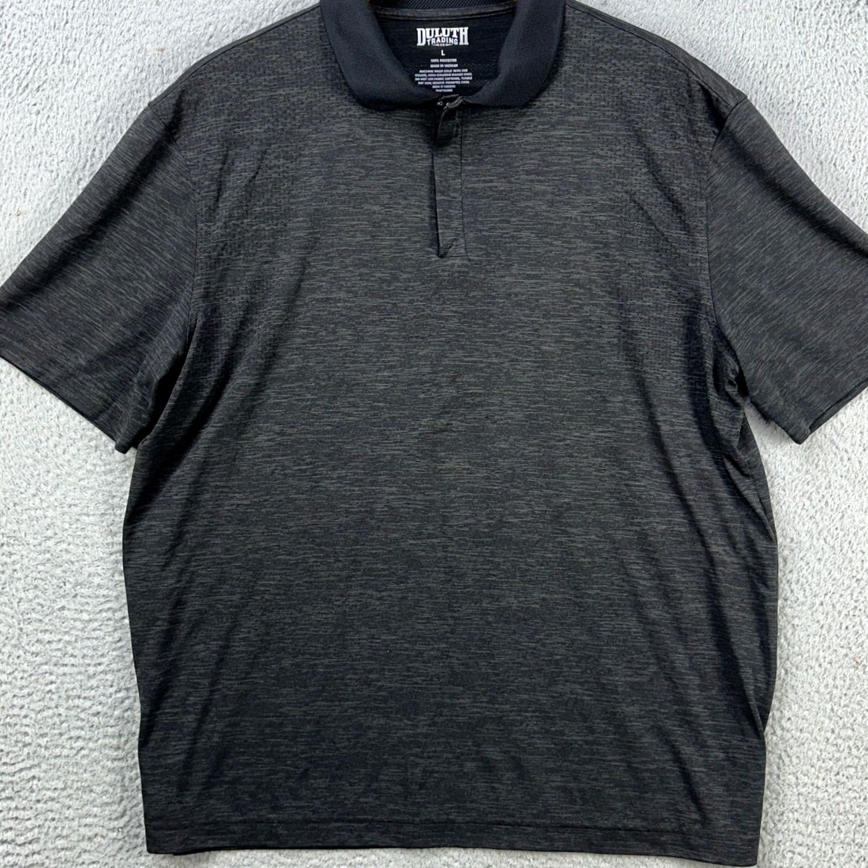 Duluth Trading Company Duluth Trading Co Polo Shirt Men Large Black Short Sleeve Rugby Golf Outdoor Quarter Zip Size US L / EU 52-54 / 3 - 2 Thumbnail