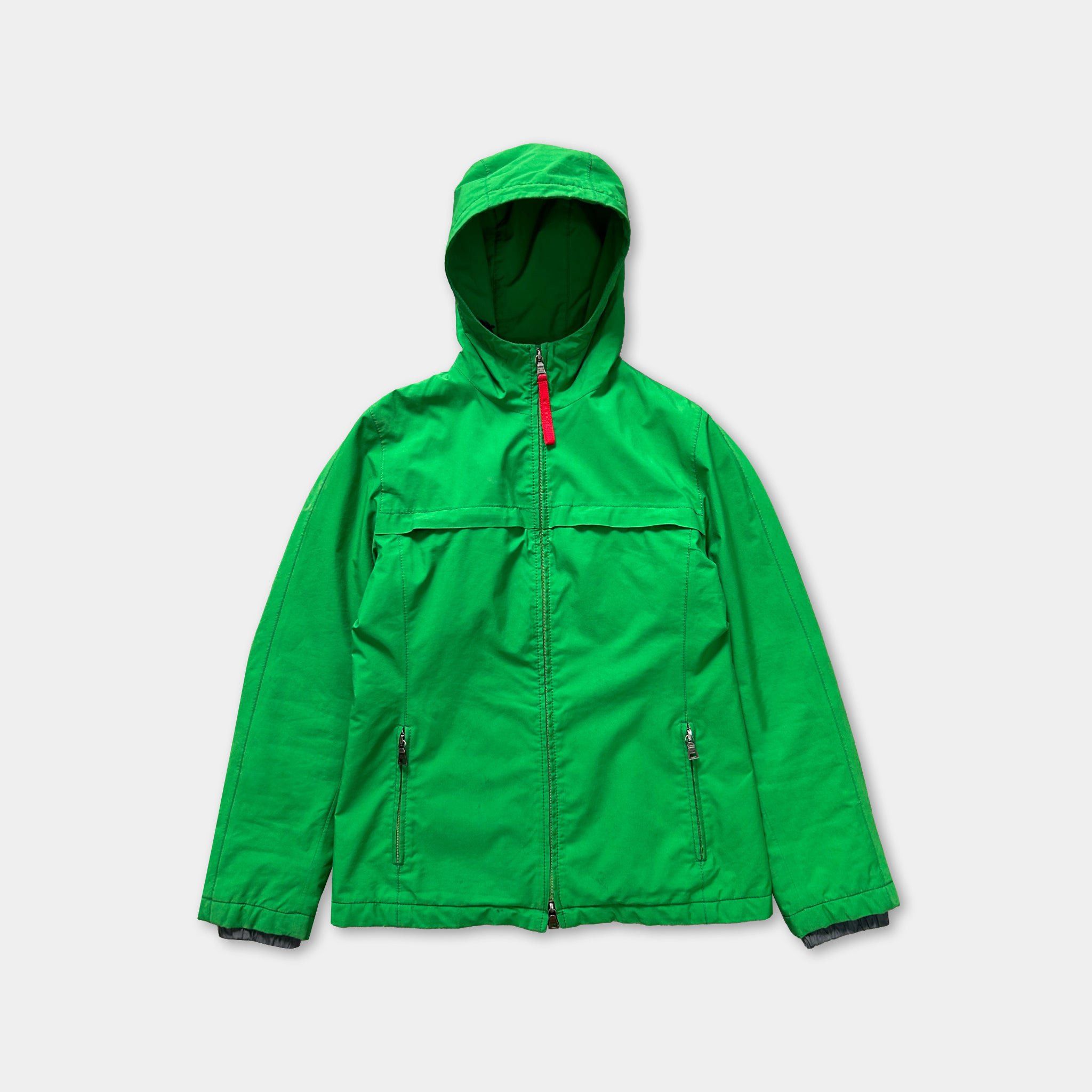 Prada Prada 2000's Bright Green Goretex Hooded Jacket Size US S / EU 44-46 / 1 - 1 Thumbnail