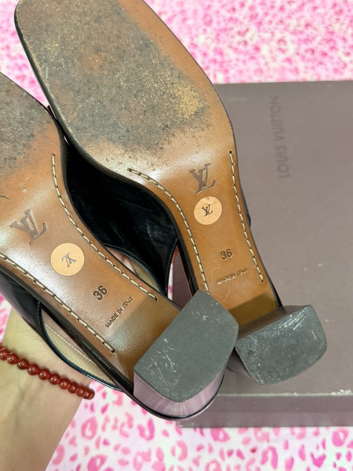 Louis Vuitton Checkerboard Bow Block Heels Size US 6 / IT 36 - 3 Thumbnail