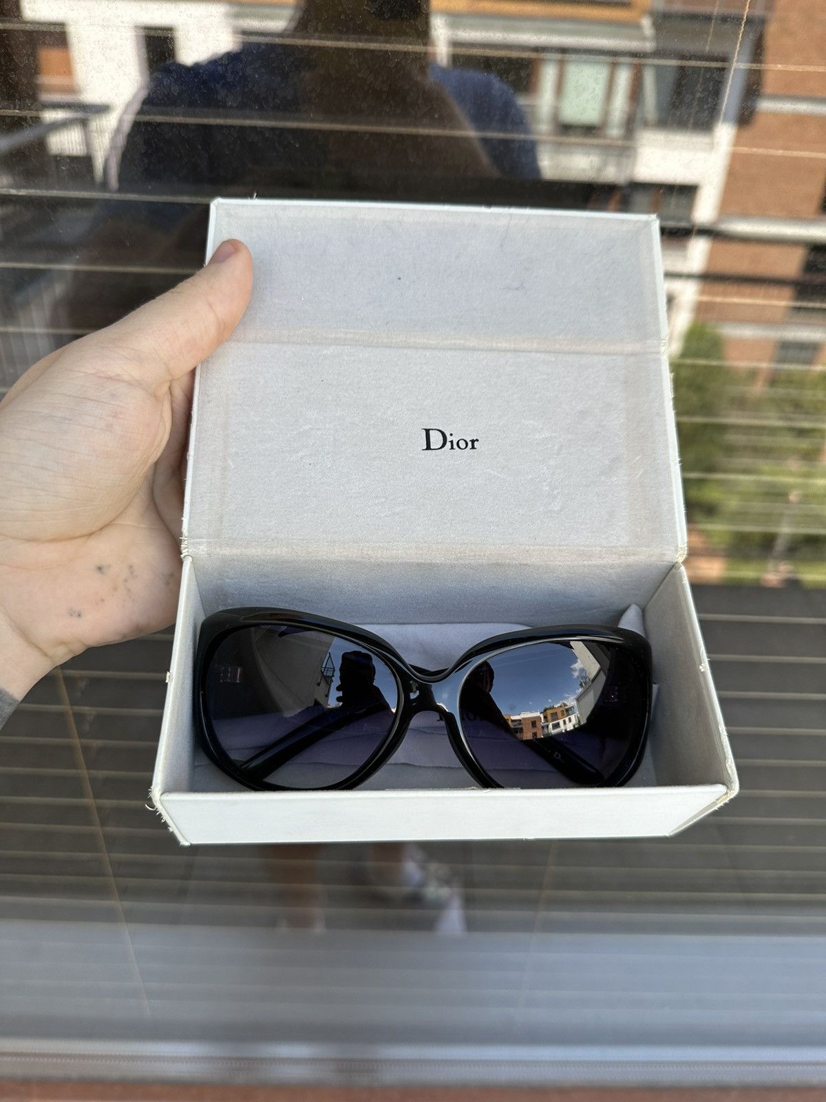 Black & silver Dior outlet sunglasses luxury