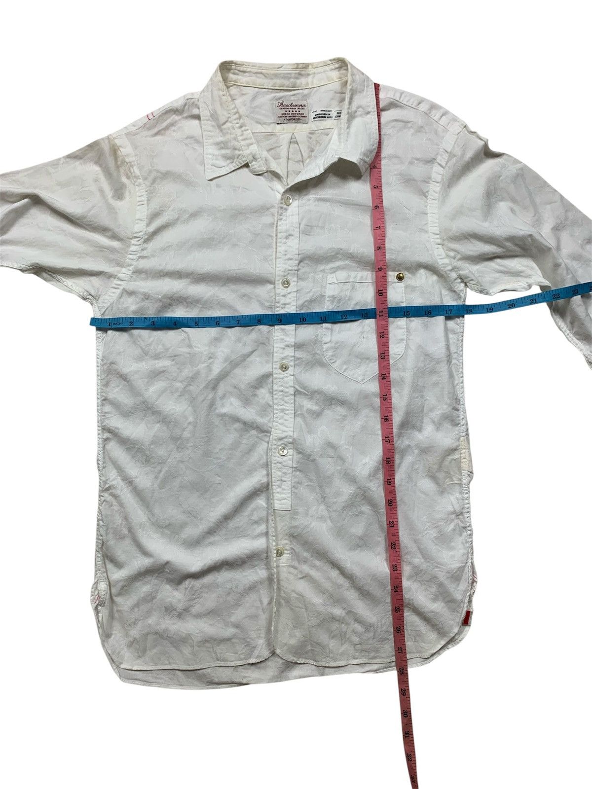 ANACHRONORM Anachonorm white button up shirt Size US M / EU 48-50 / 2 - 5 Thumbnail
