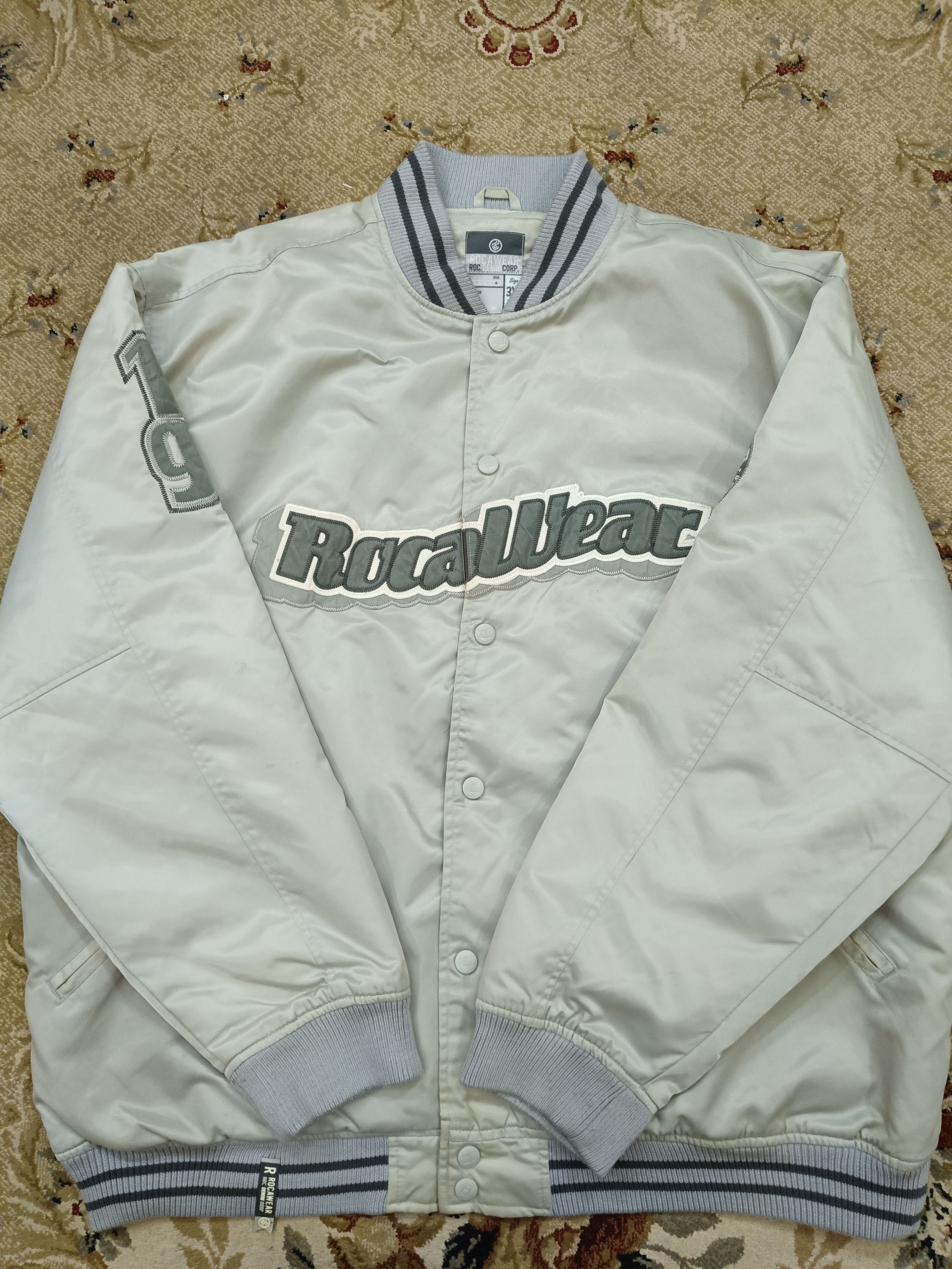 Rocawear × Vintage Rocawear Vintage Baseball Jacket Size US XXL / EU 58 / 5 - 8 Thumbnail