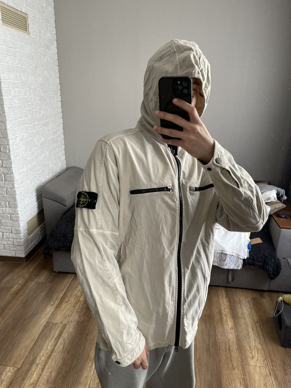 Stone Island Stone Island Hooded Zip Overshirt Light Jacket Size US XXL / EU 58 / 5 - 3 Thumbnail