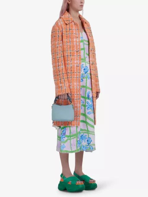 Marni o1srvl11e0624 Duster Coat in Orange Size S / US 4 / IT 40 - 2 Thumbnail