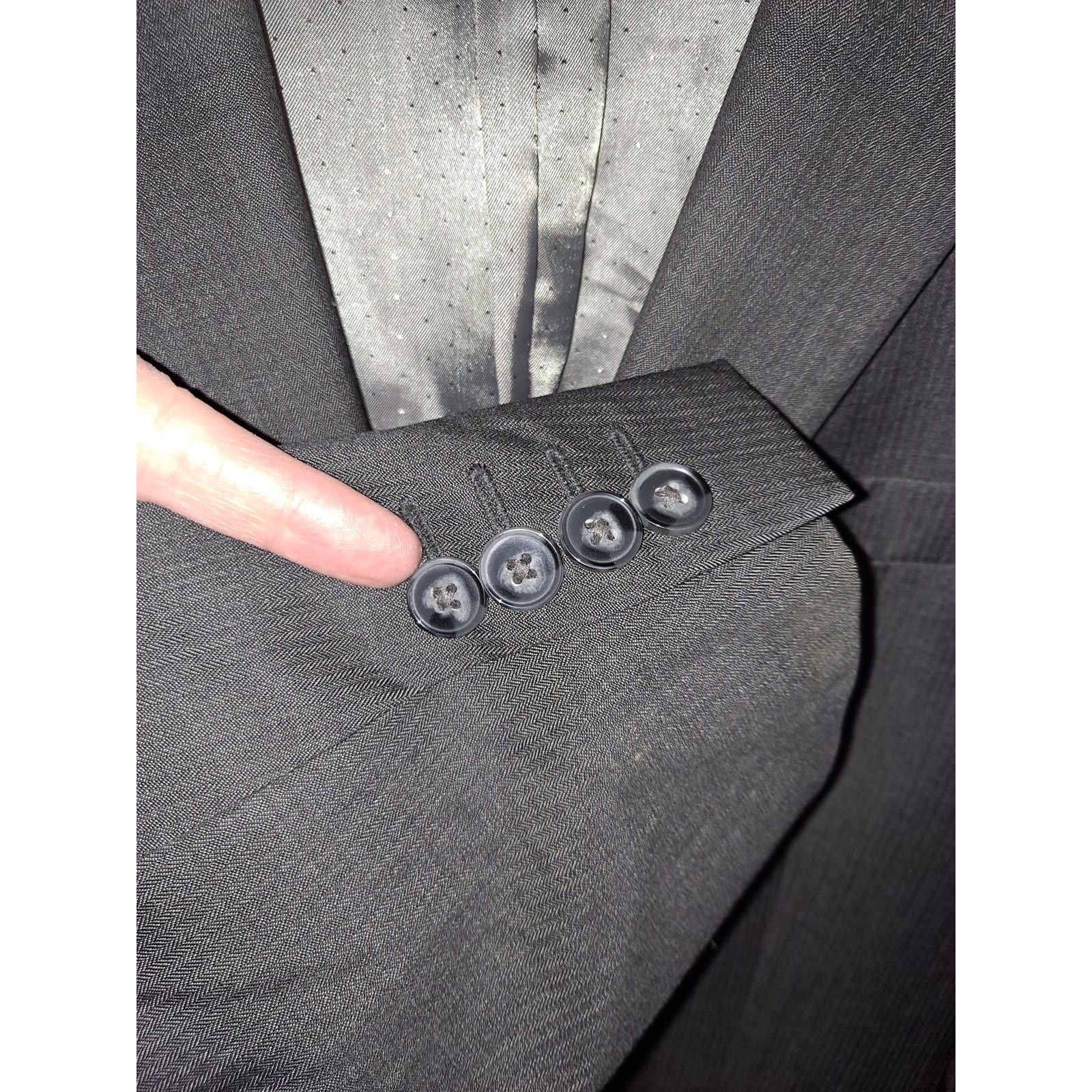 Calvin Klein Calvin Klein Blazer Slim Fit Dark Gray 2 Button Size 42L Size 42L - 7 Thumbnail