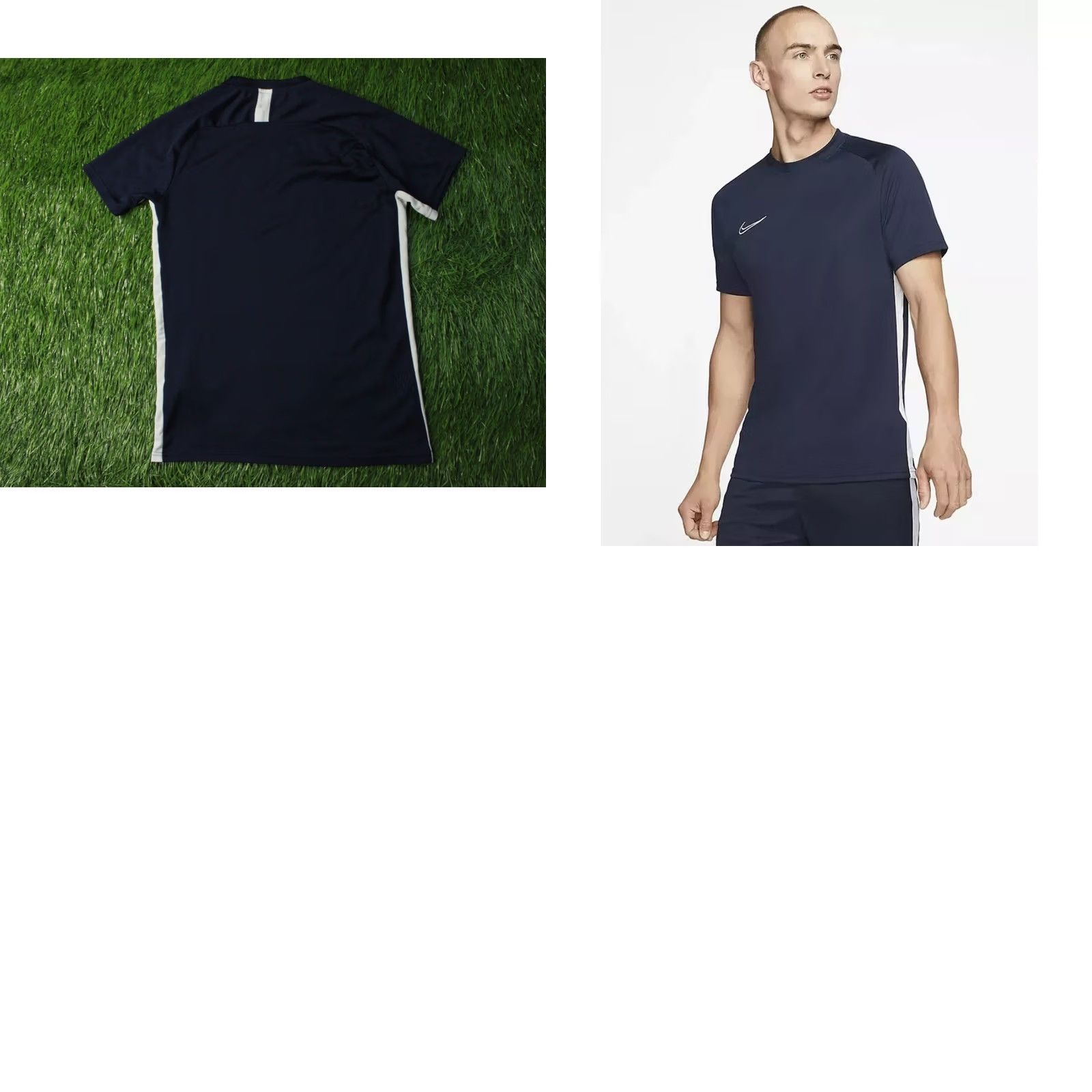 Nike Nike Academy Dri-FIT Football Shirt Mens M Navy Blue White Nike Dri-FIT 2019 Football Shirt Tee Size US M / EU 48-50 / 2 - 8 Thumbnail