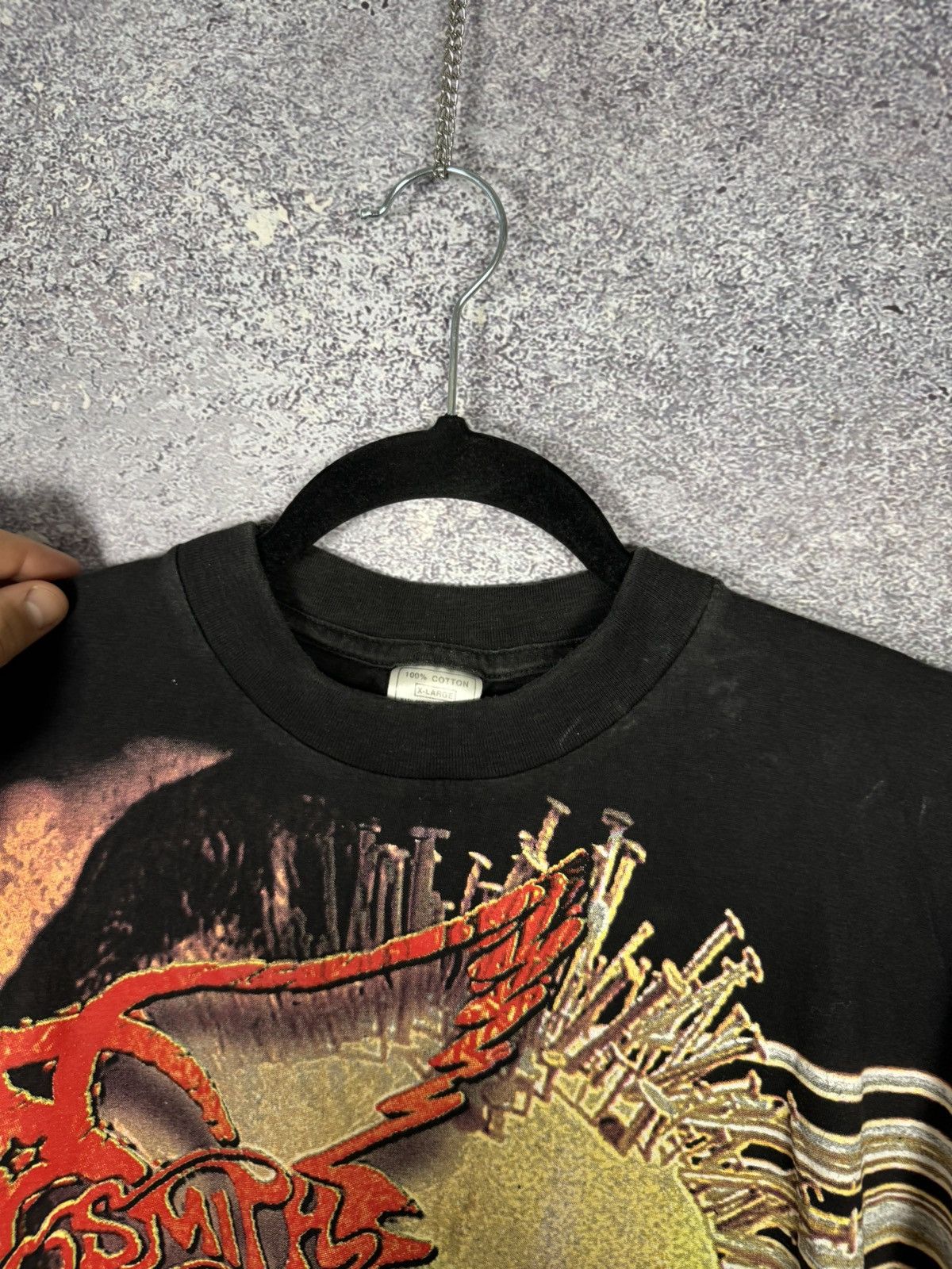 Band Tees × Vintage 90’s Aerosmith 1993 Get a Grip AOP Print Rare Tee Size US XL / EU 56 / 4 - 10 Thumbnail