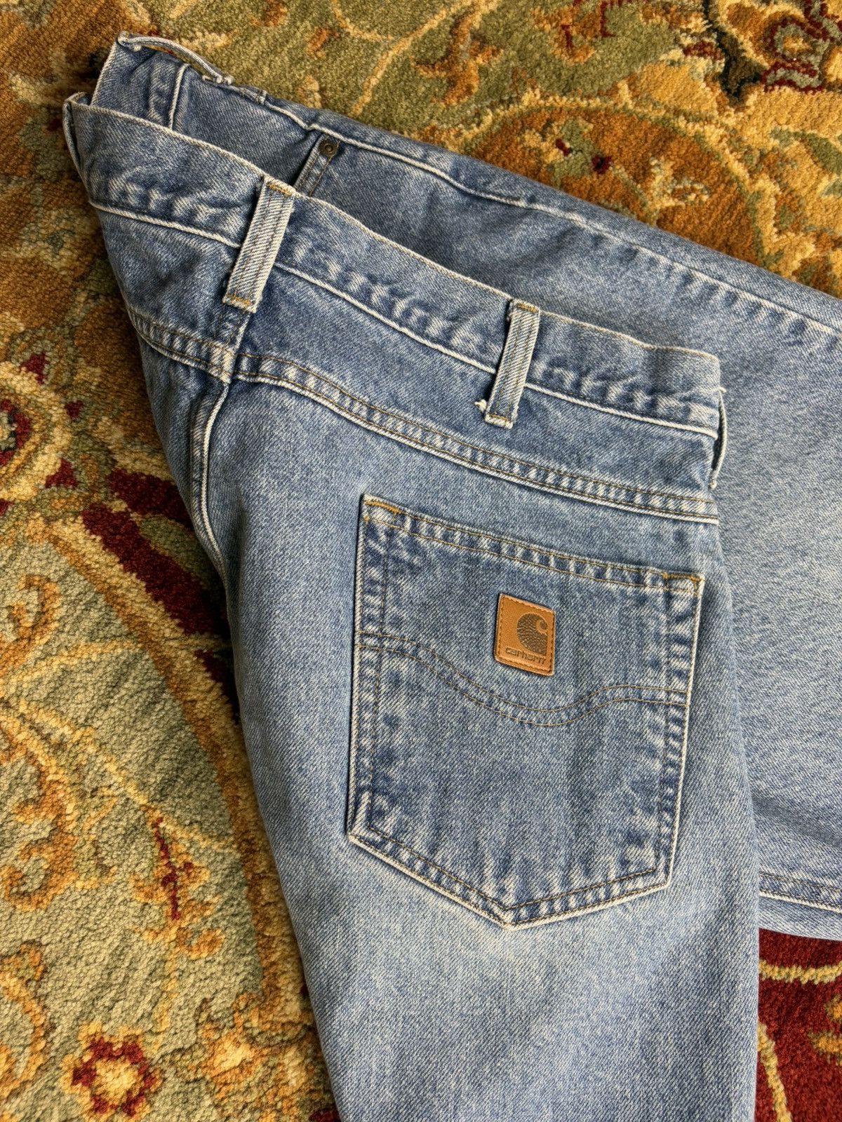 Carhartt × Vintage Vintage Carhartt Denim Jeans Size US 38 / EU 54 - 2 Thumbnail