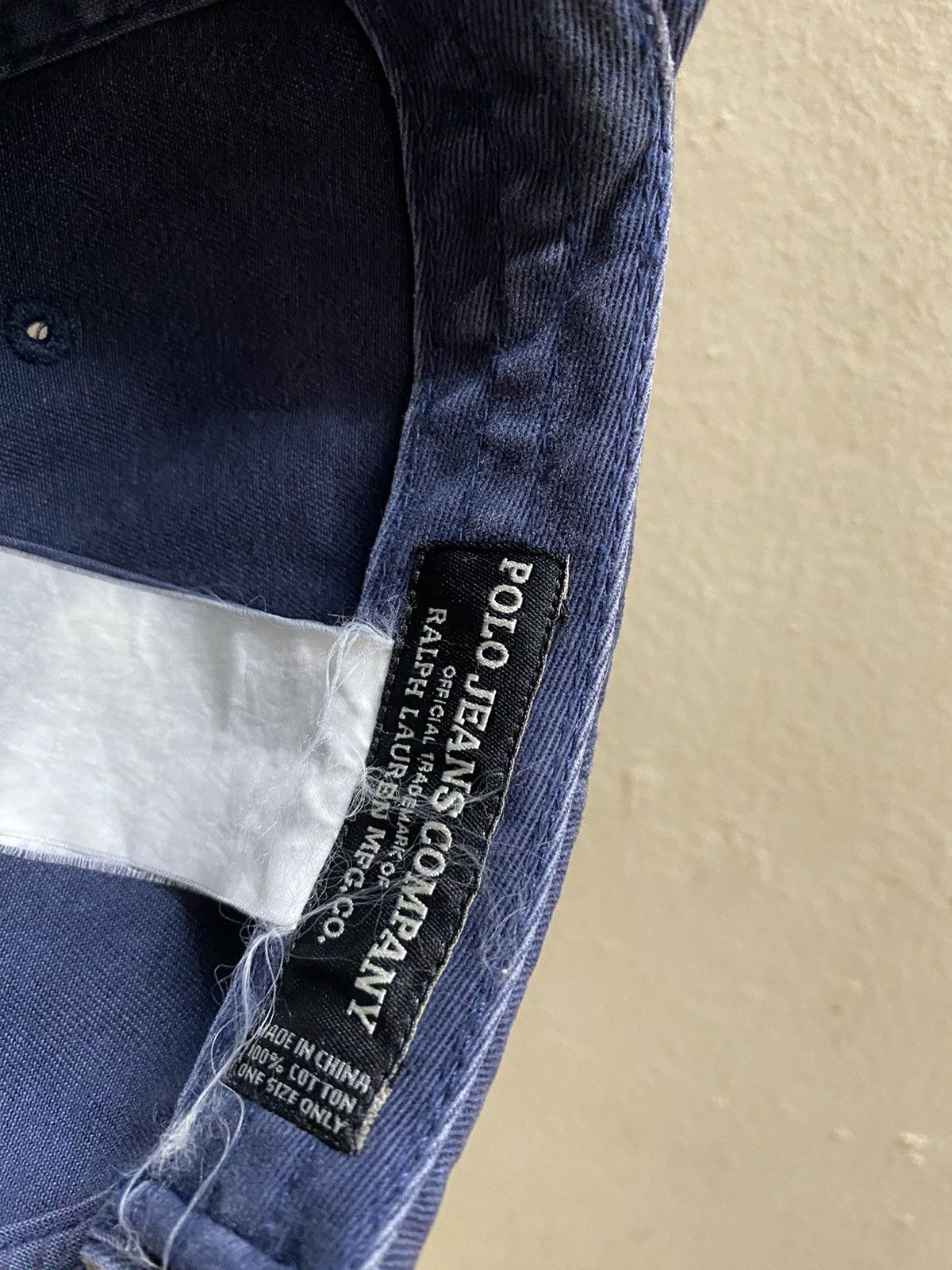 Polo Ralph Lauren Y2K Vintage Polo Jeans Company Beige Cap Size ONE SIZE - 6 Thumbnail