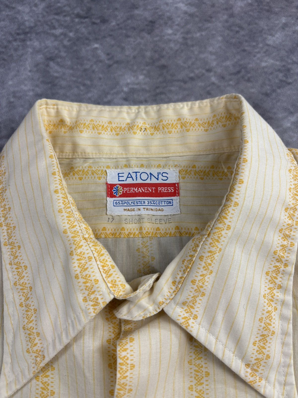 Vintage 1980s Vintage Eatons Perma Press Short Sleeve Shirt Plaid Size US M / EU 48-50 / 2 - 2 Thumbnail