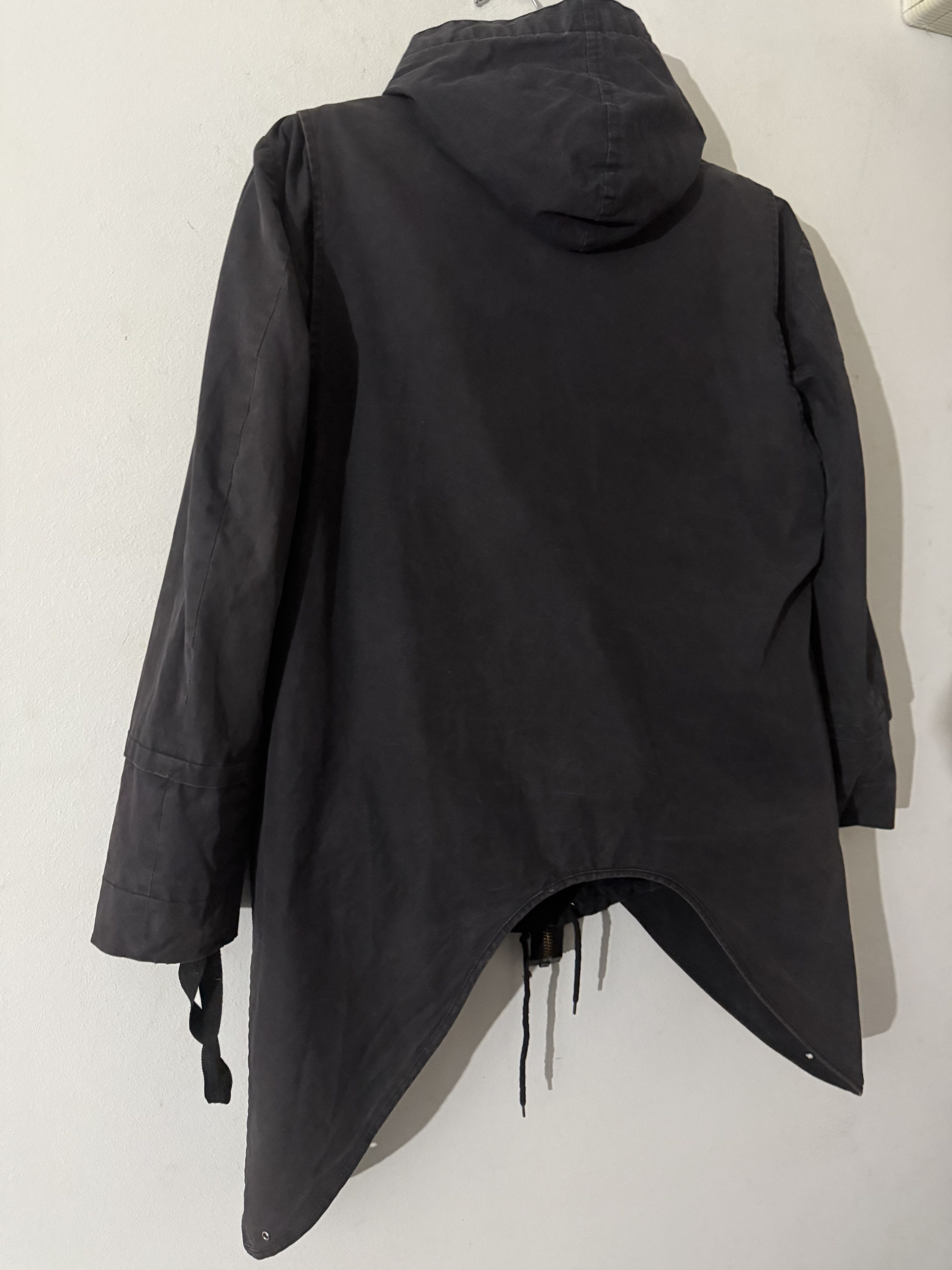 Helmut Lang Rare Asymmetric "Swallowtail" Hooded Parka Size US M / EU 48-50 / 2 - 6 Thumbnail