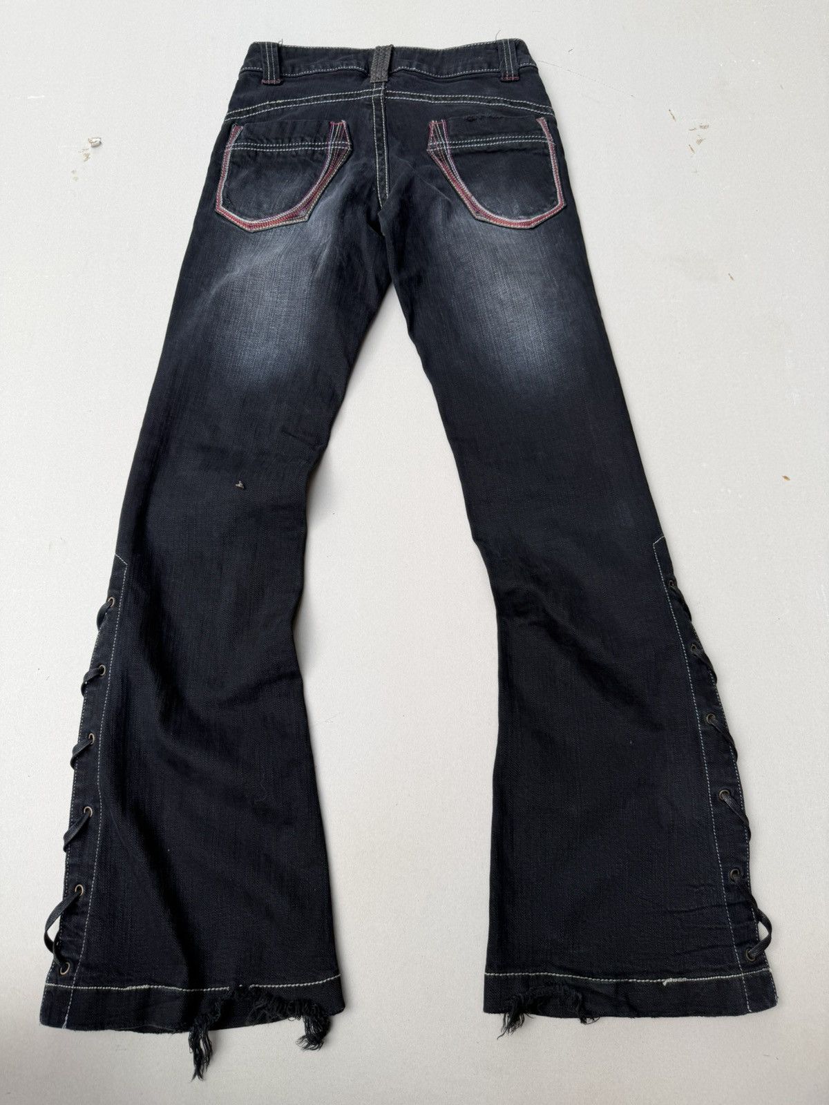 Japanese Brand COX Lace up flare jeans Size US 26 / EU 42 - 2 Thumbnail