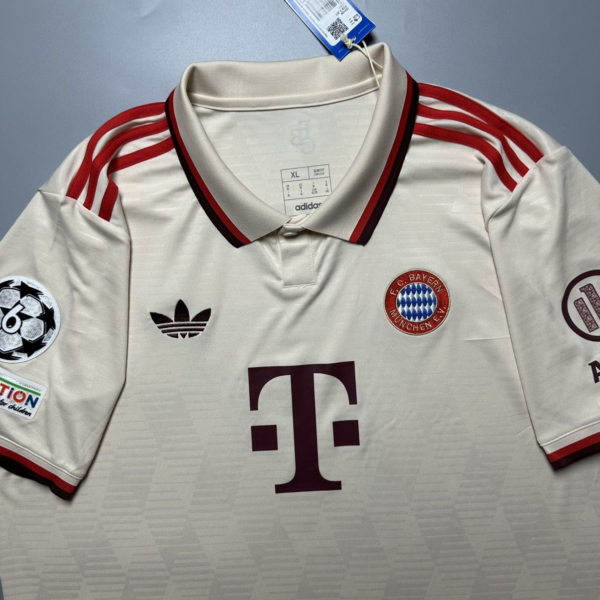 Vintage BAYERN ADIDAS 2024/2025 FOOTBALL THIRD JERSEY #17 OLISE Size US XL / EU 56 / 4 - 5 Thumbnail