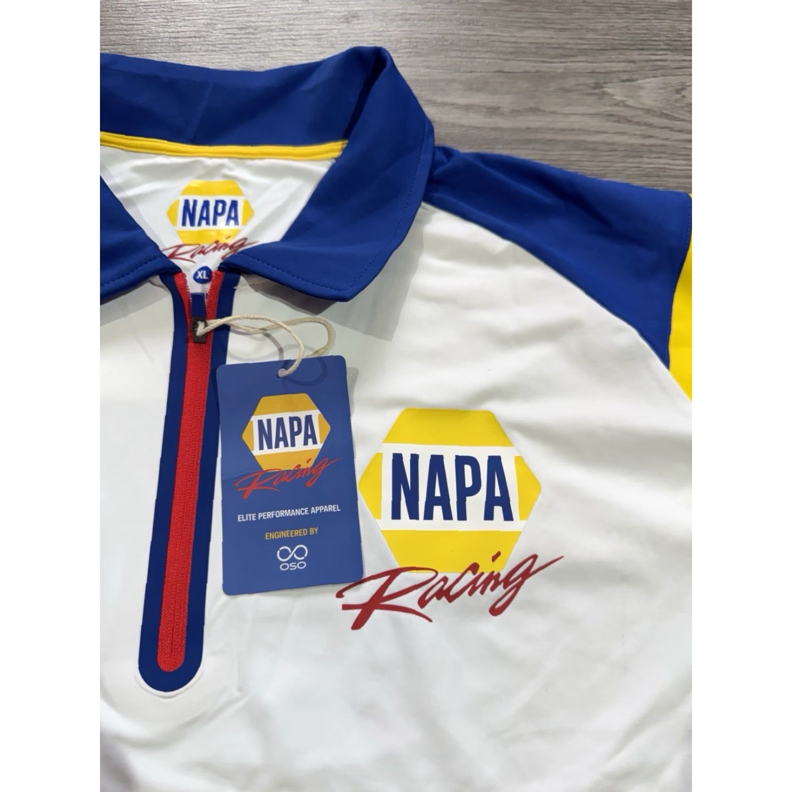 Vintage NWT BTCC Napa Racing Polo Shirt Mens XL White Shirt Size US XL / EU 56 / 4 - 7 Thumbnail