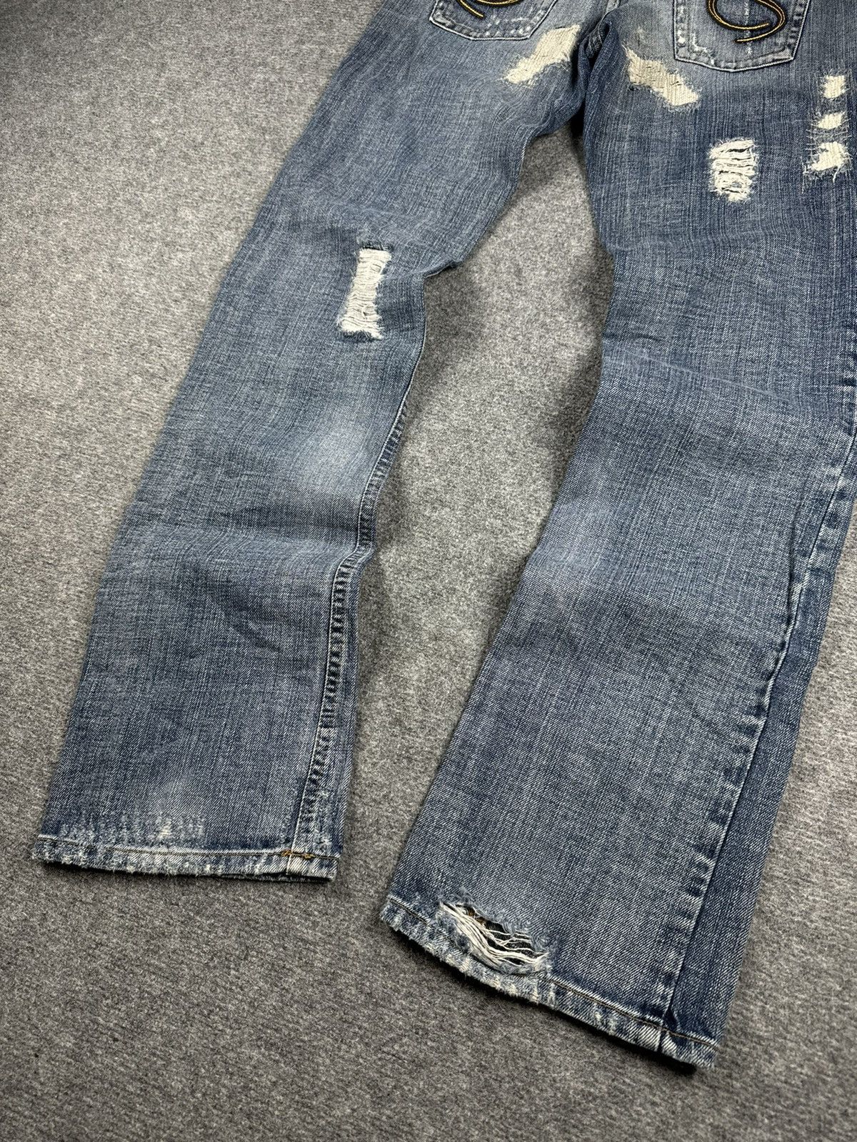Other Distressed denim straight fit denim pants W28 L34 Size US 28 / EU 44 - 7 Thumbnail