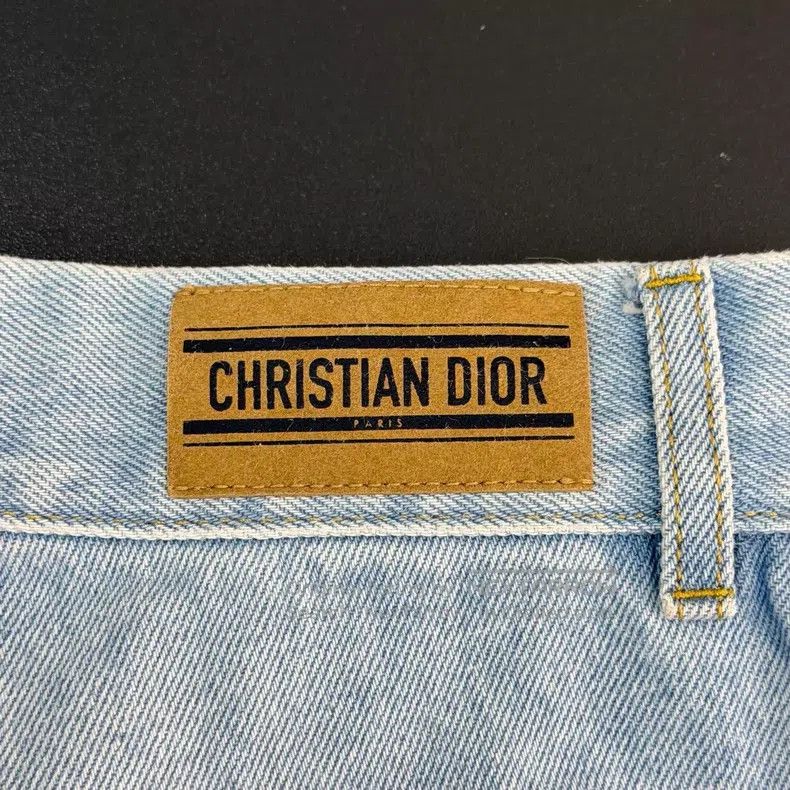 Dior Dior Blue water-washed full-print denim shorts Size 42" / US 20 - 7 Thumbnail