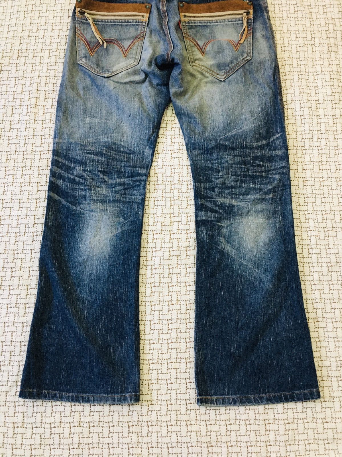 Edwin Edwin Blue Trip Distressed Denim (17) Size US 32 / EU 48 - 12 Thumbnail