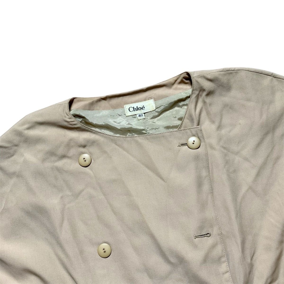 Chloe Vtg 90 Chloe Blazers Biege Double Button Size S / US 4 / IT 40 - 3 Thumbnail