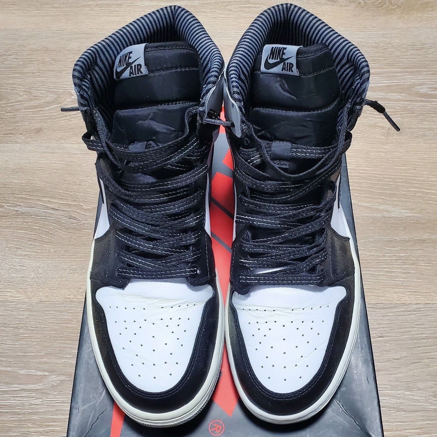 Jordan Brand × Nike Nike Air Jordan 1 Retro OG High Barons 2014 OG ALL Size US 12 / EU 45 - 5 Thumbnail