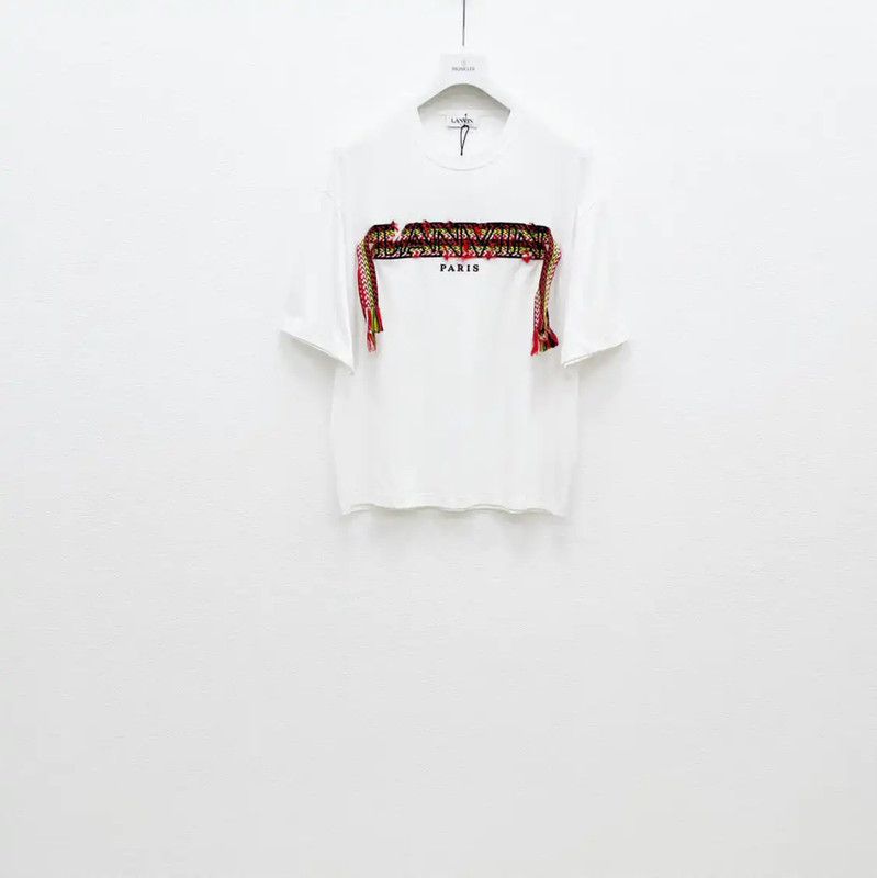 Lanvin Lanvin White Cotton Men's T-Shirt 0089 Size US XS / EU 42 / 0 - 1 Thumbnail