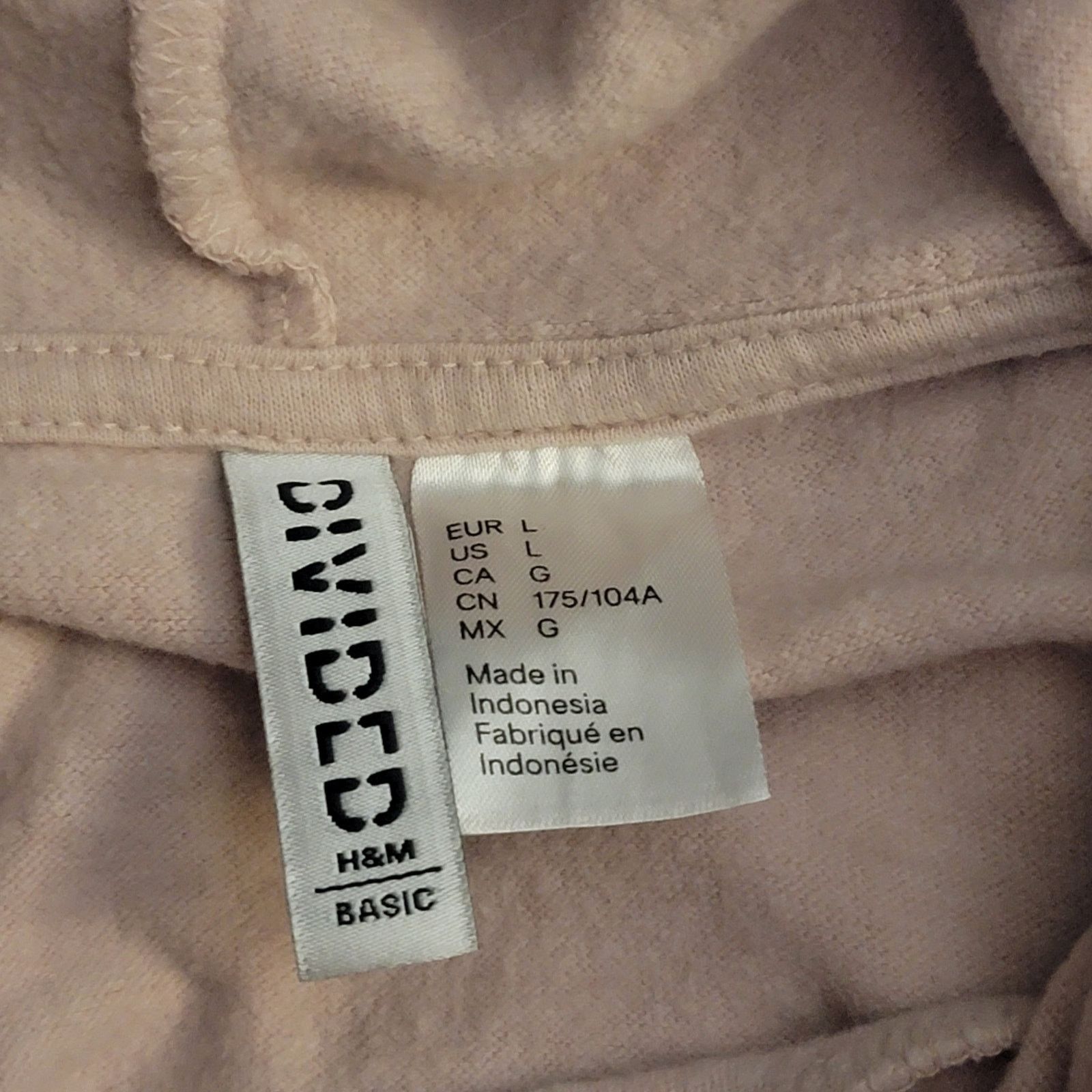 H&M H&M Pastel Pink Cropped Hoodie Size L / US 10 / IT 46 - 8 Thumbnail