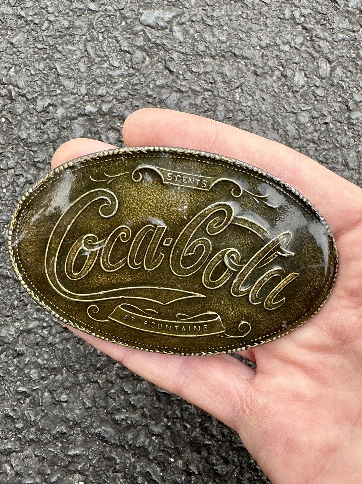 Coca Cola × Tiffany & Co. × Vintage 1970’s Tiffany & Co. New York Coca Cola Vintage Belt Buckle Size ONE SIZE - 1 Thumbnail