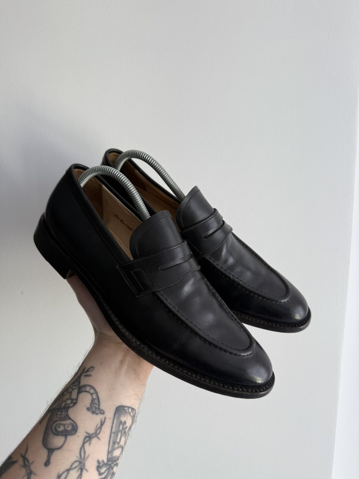 Bally Bally Switzerland Leather Black Loafers Size EU 8 , US 9 Size US 9 / EU 42 - 1 Thumbnail