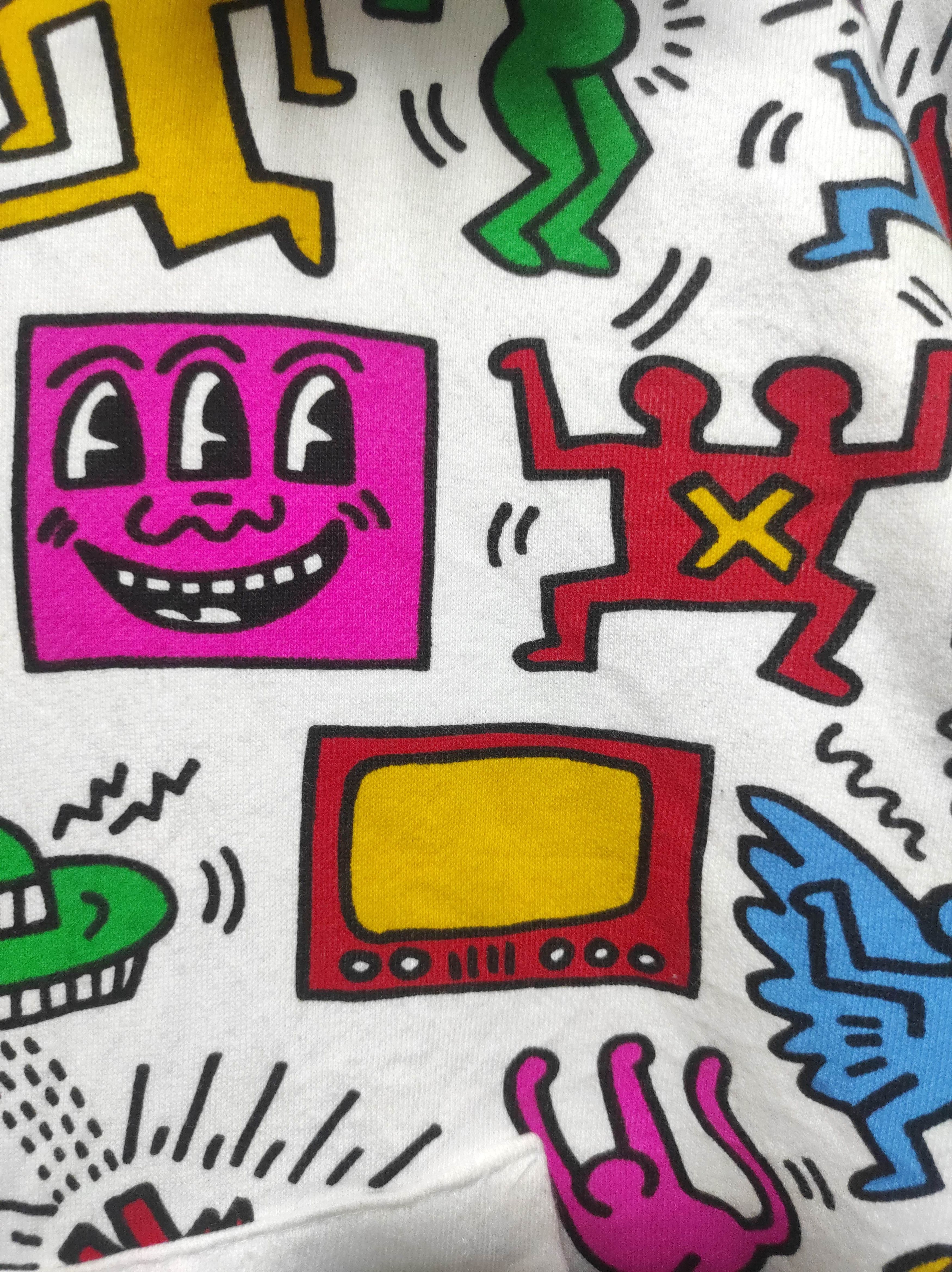 If Six Was Nine Big Bang x Keith Haring Zip Fur Hoodie if6was9 LGB style Size US M / EU 48-50 / 2 - 9 Thumbnail