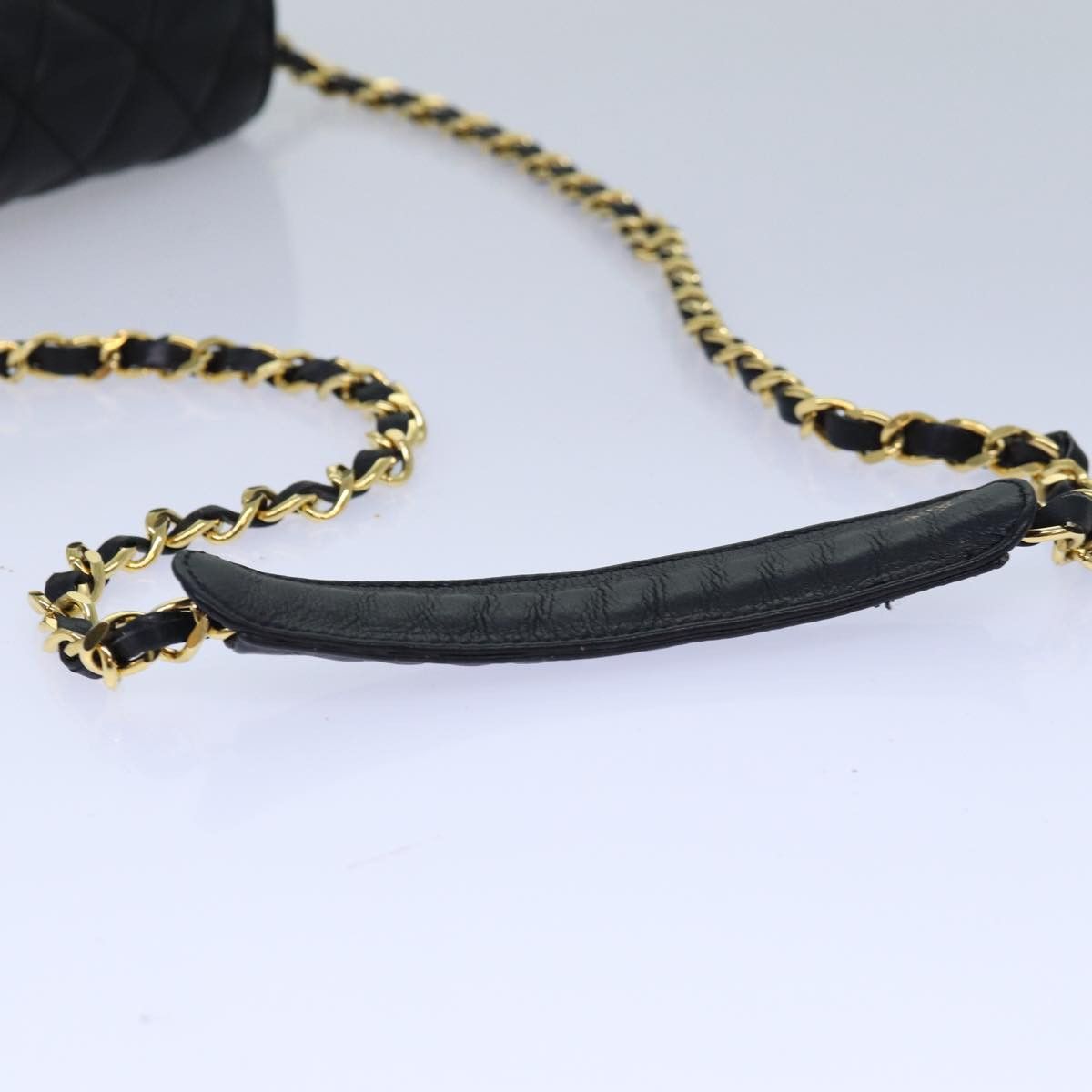 Chanel CHANEL Matelasse Chain Shoulder Bag Lamb Skin Black CC Size ONE SIZE - 7 Thumbnail