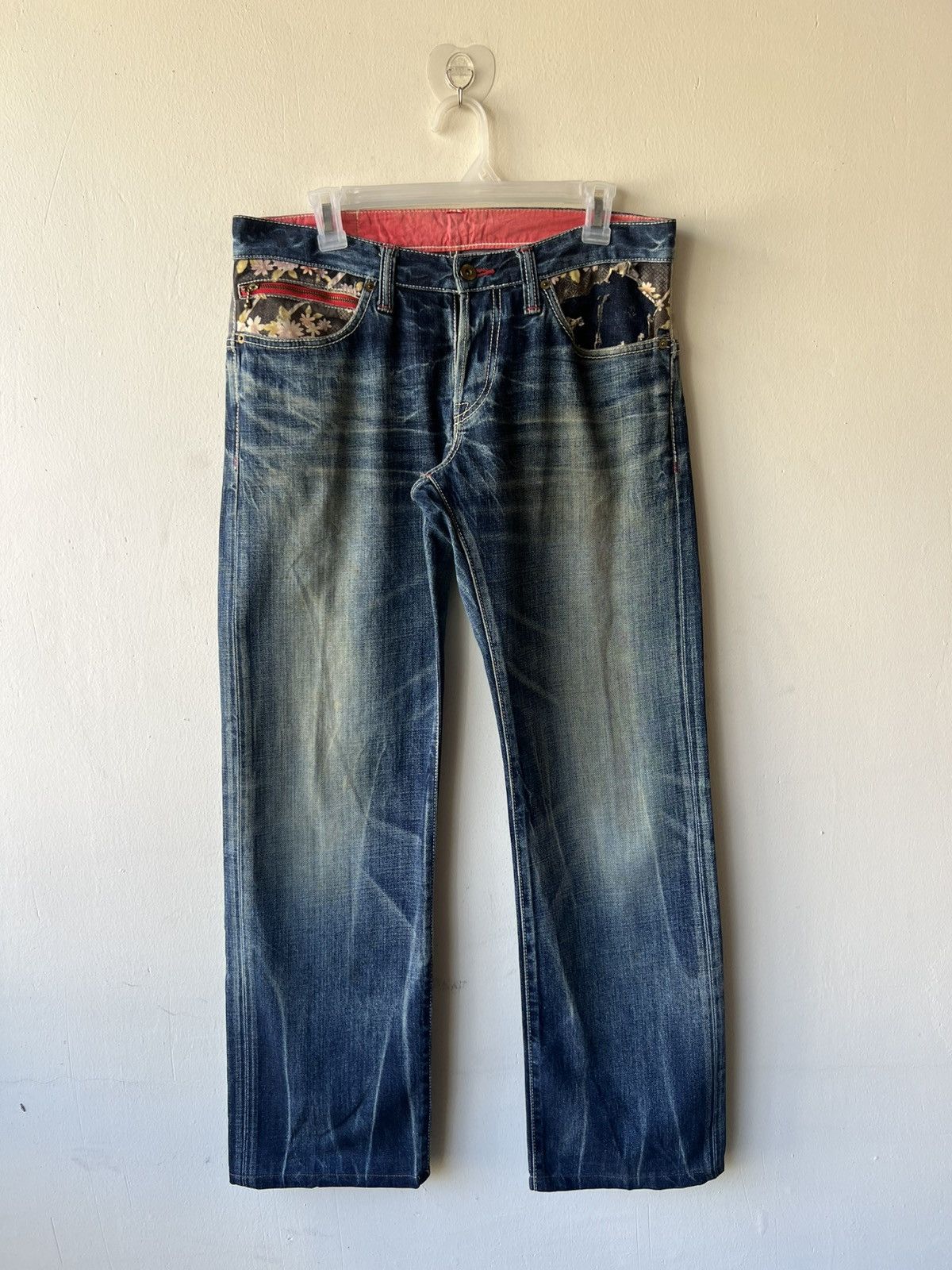 Eternal ETERNAL Japan Aging Distressed Mud Denim Hybrid Jeans Size US 32 / EU 48 - 2 Thumbnail