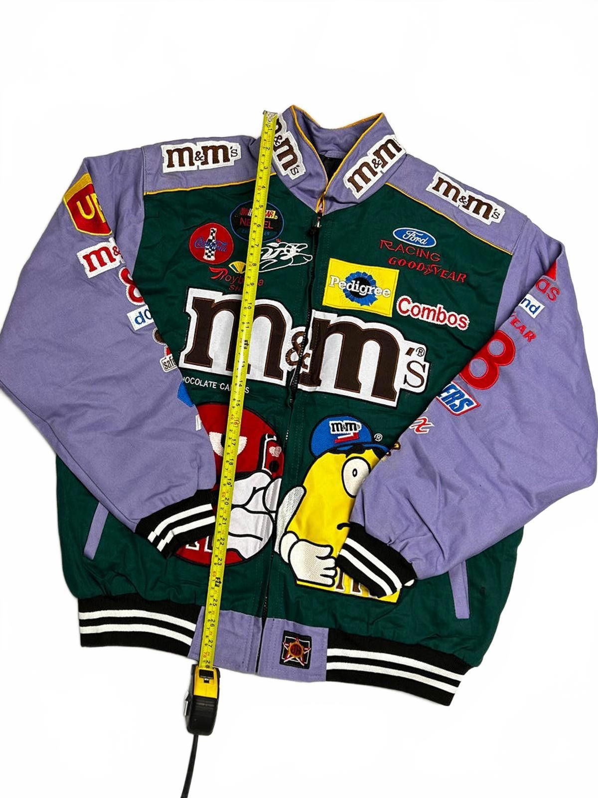 NASCAR Vintage M&M's Racing Varsity Jacket Size US L / EU 52-54 / 3 - 7 Thumbnail