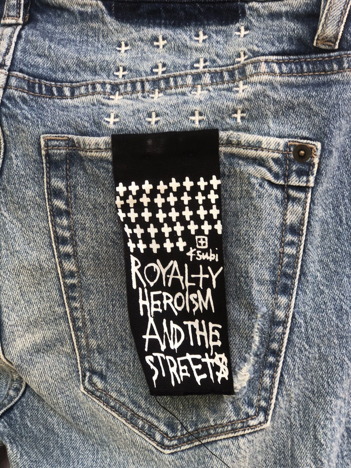 Ksubi Ksubi High Rage Distressed Patch Jeans Size US 28 / EU 44 - 10 Thumbnail