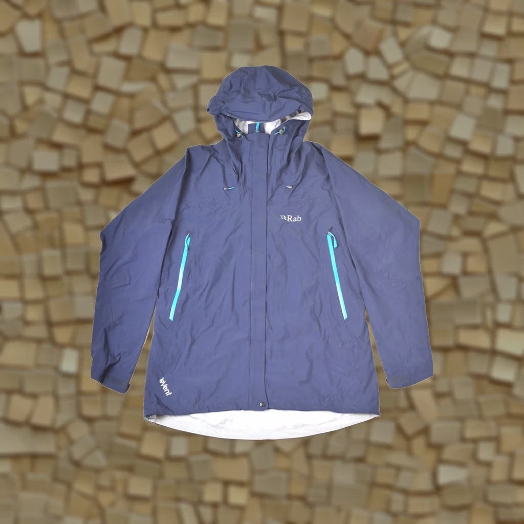 Rab Rab Vidda Jacket Wmns QWA-50 Membrane Outdoor Hiking Jkt US L Blue Windbreaker Women Jacket Size L / US 10 / IT 46 - 1 Thumbnail