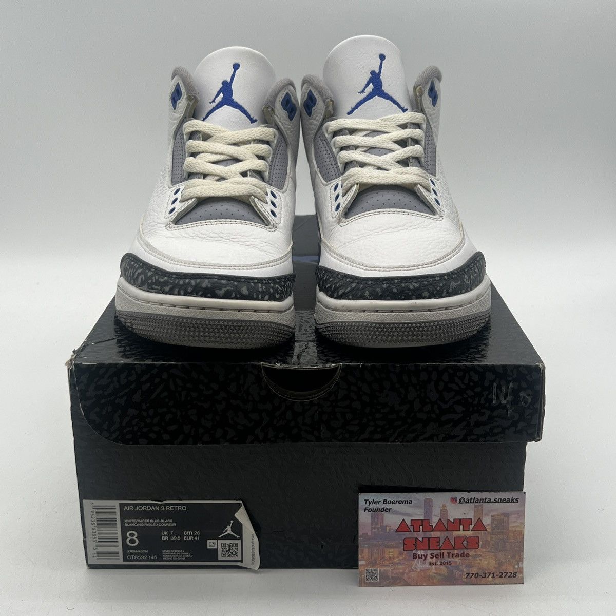 Jordan Brand Air Jordan 3 racer blue Size US 8 / EU 41 - 2 Thumbnail