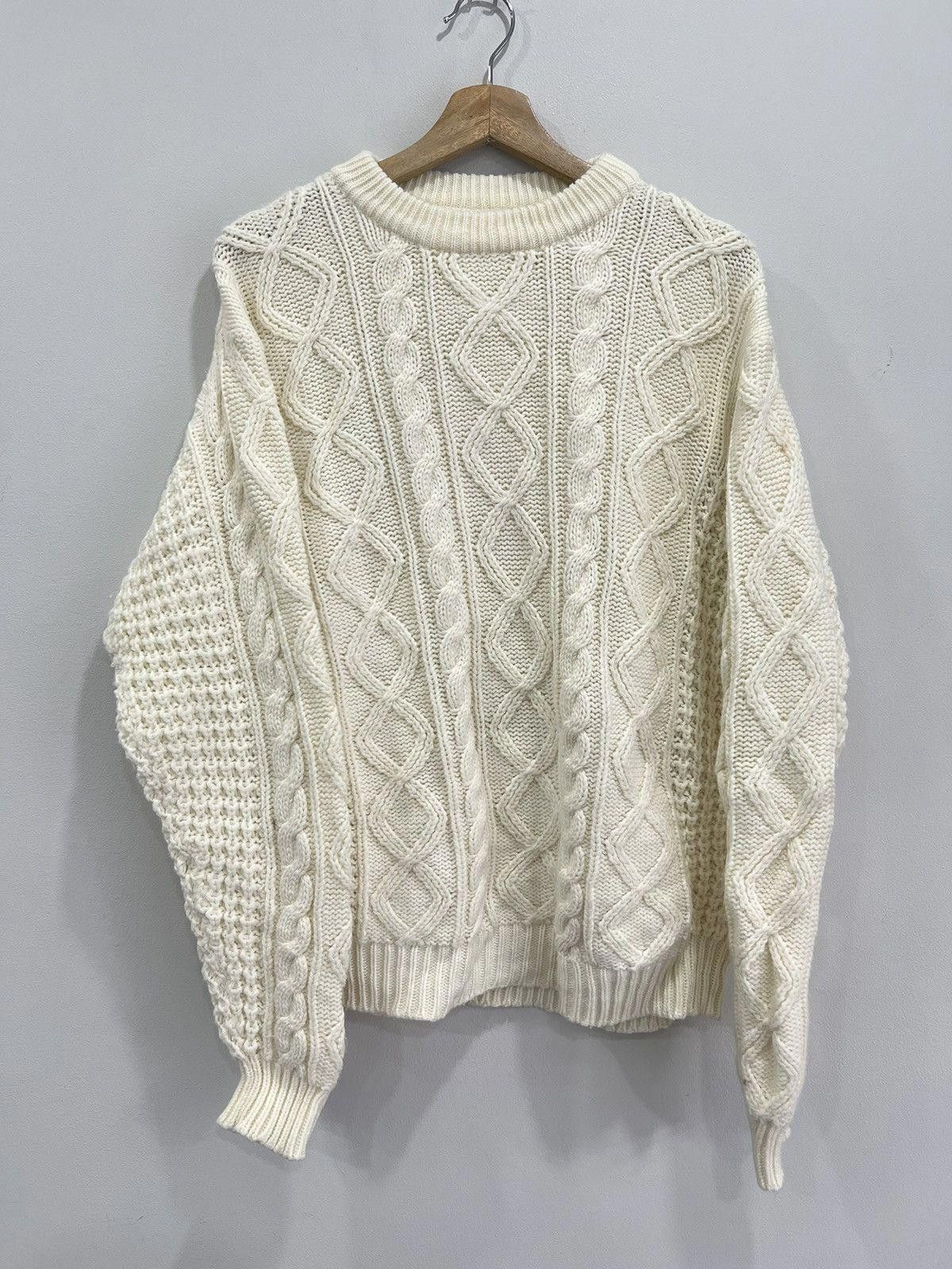Vintage Vintage 90s Cable Knit Sweater Size US M / EU 48-50 / 2 - 1 Thumbnail
