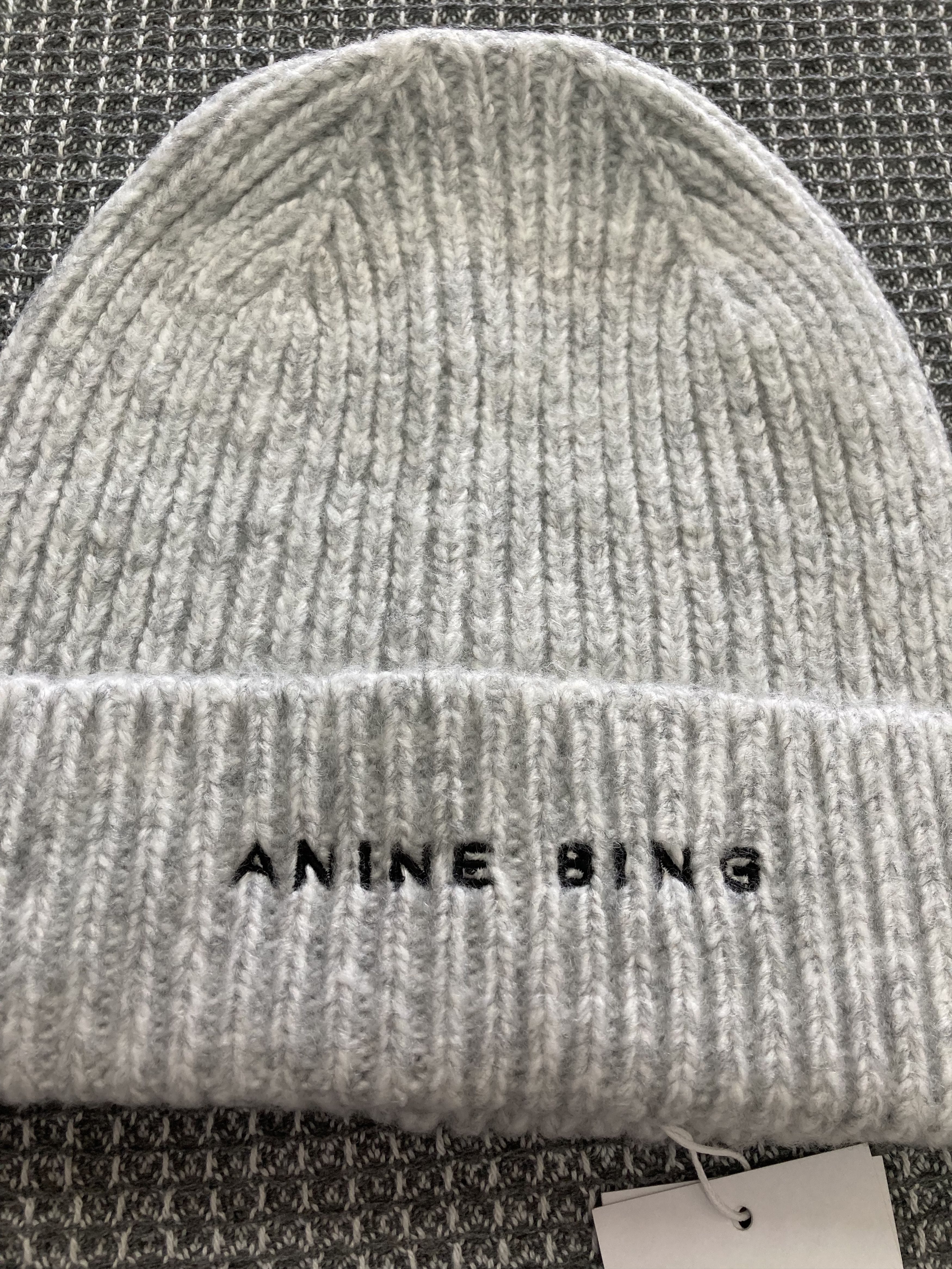 Anime Anine Bing Elia Beanie in Charcoal Size ONE SIZE - 2 Thumbnail
