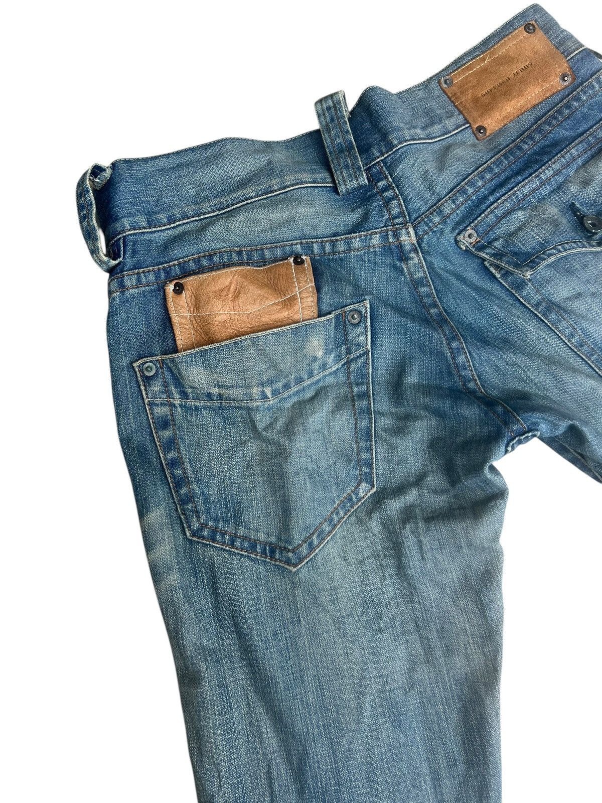 BUFFALO BOBS Vintage Buffalo Jeans Distress Dirty Mud Denim Bootcut Jeans Size US 31 - 13 Thumbnail