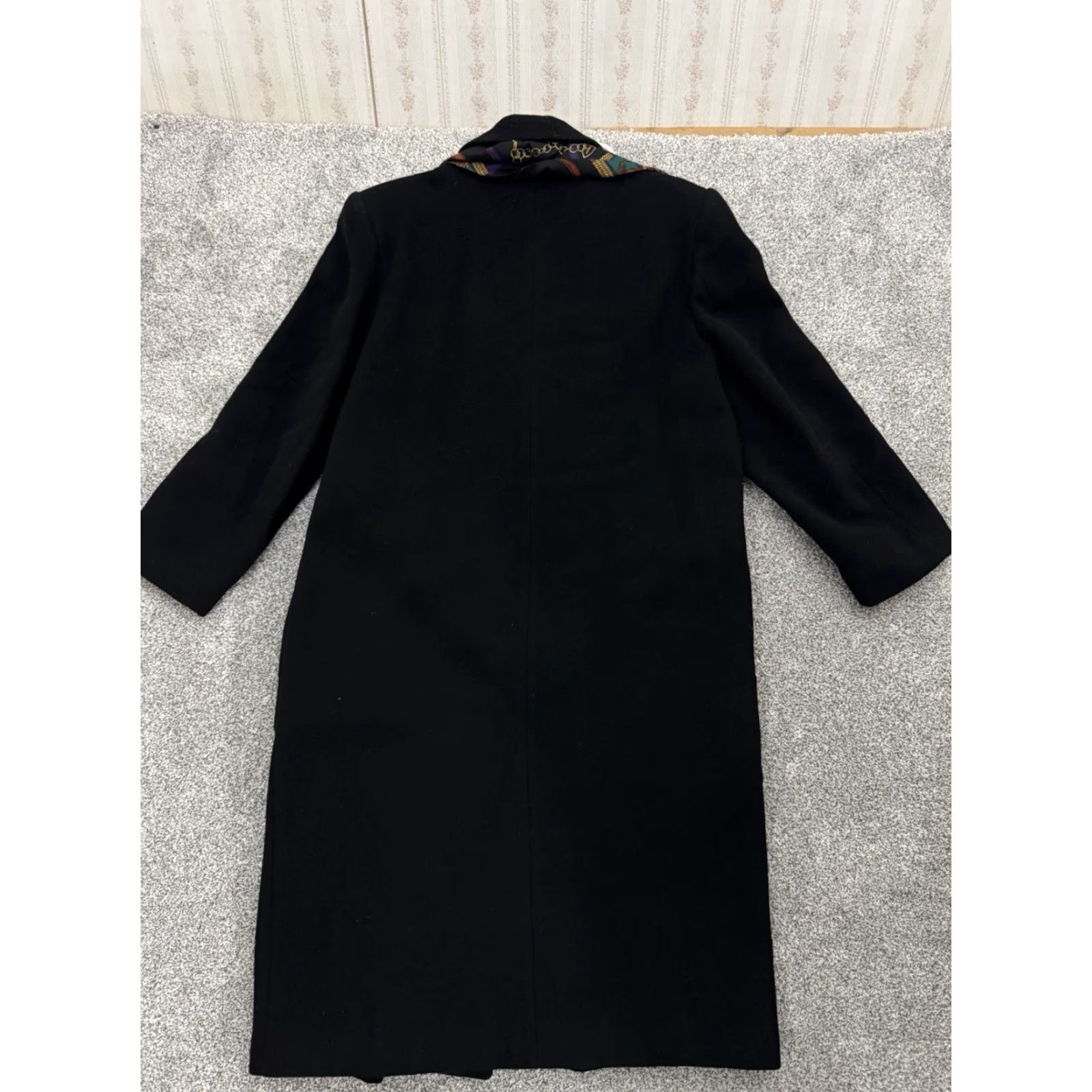 Doublet VINTAGE Karizma Overcoat Coat Womens 14P Petite Long Double Breasted Black 90s Goth City 90s Mens? Size XL / US 12-14 / IT 48-50 - 2 Thumbnail