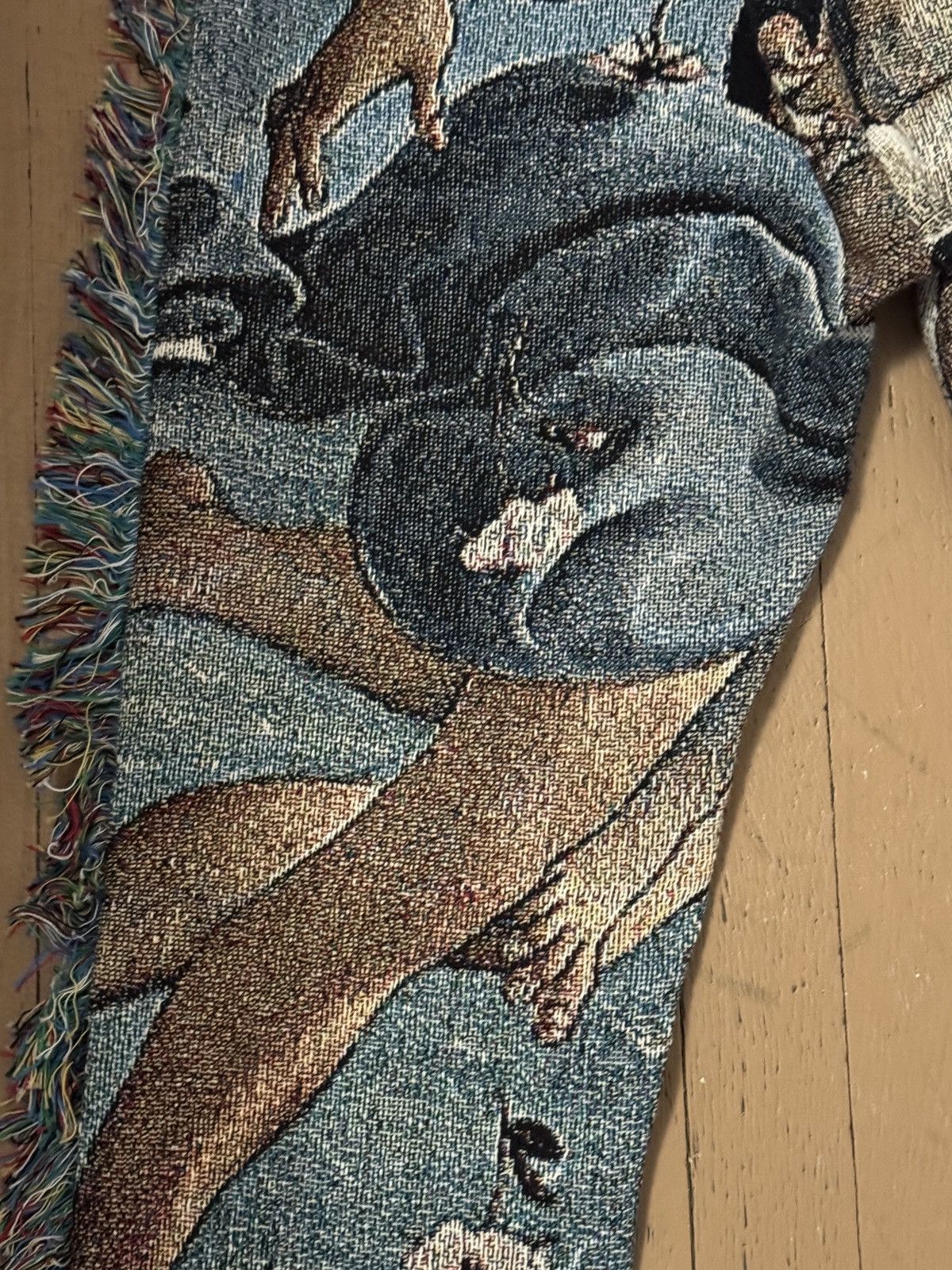 Handmade Renaissance Angel Rare Carpet Pants Size 30" / US 8 / IT 44 - 7 Thumbnail