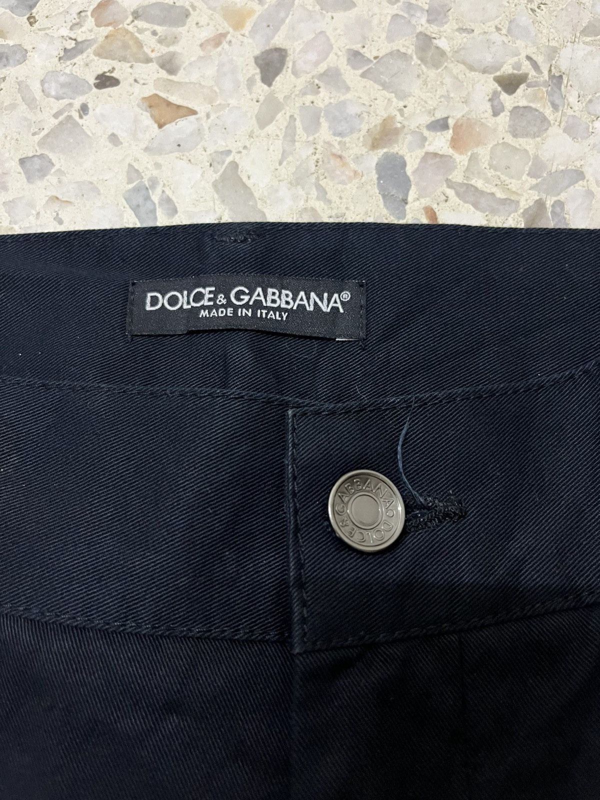 Dolce & Gabbana D&G 14 Gold Black with PVC Side Stripe Pants – Rare Italian Size US 32 / EU 48 - 7 Thumbnail