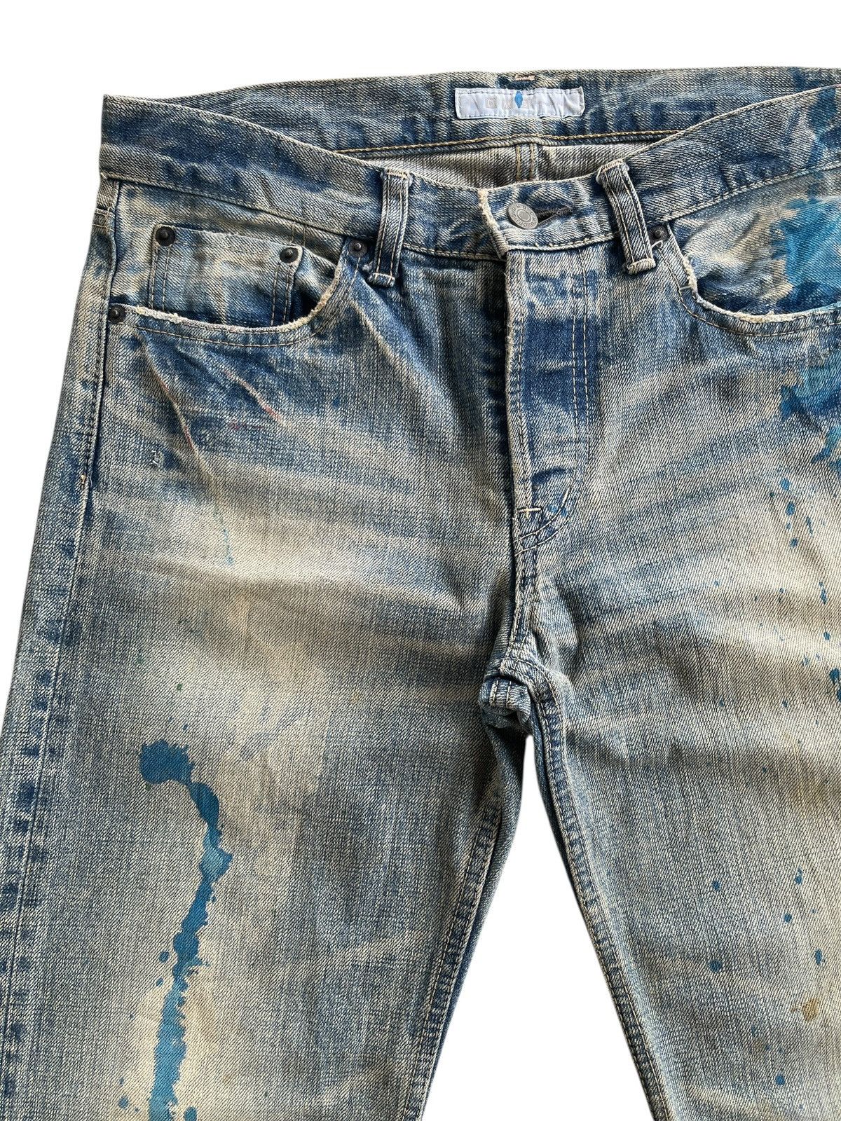 Japanese Brand DOMINGO Co.Ltd JAPAN PAINTS SPLATTED DENIM Size US 31 - 4 Thumbnail