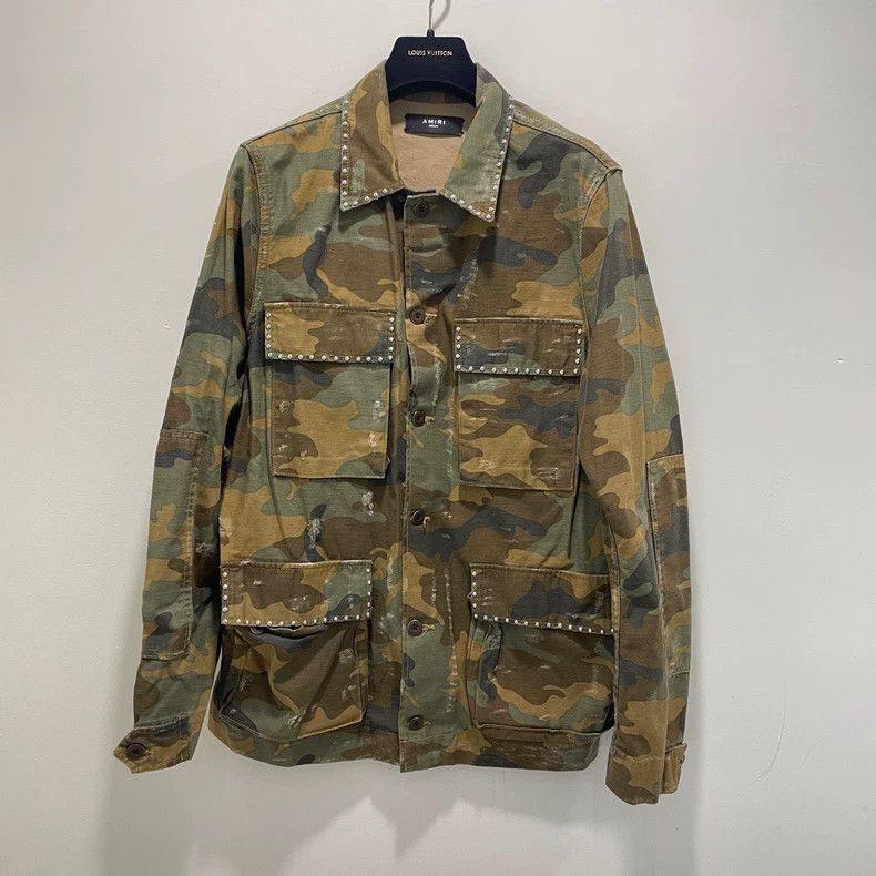Amiri Amiri Camouflage rivet button shirt jacket 2501-Nextarrow Size US M / EU 48-50 / 2 - 1 Thumbnail