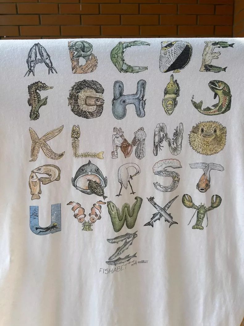 Vintage Vintage Tee 1989 Flashabet 26 letters 2505-Nextarrow Size US L / EU 52-54 / 3 - 4 Thumbnail