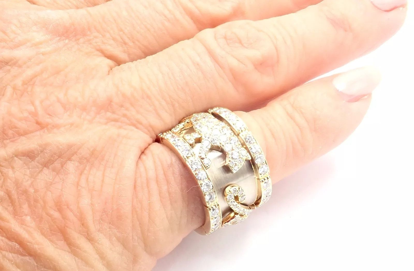 Cartier Cartier Mahango Walking Panthere 18k Diamond Band Ring Size ONE SIZE - 8 Thumbnail