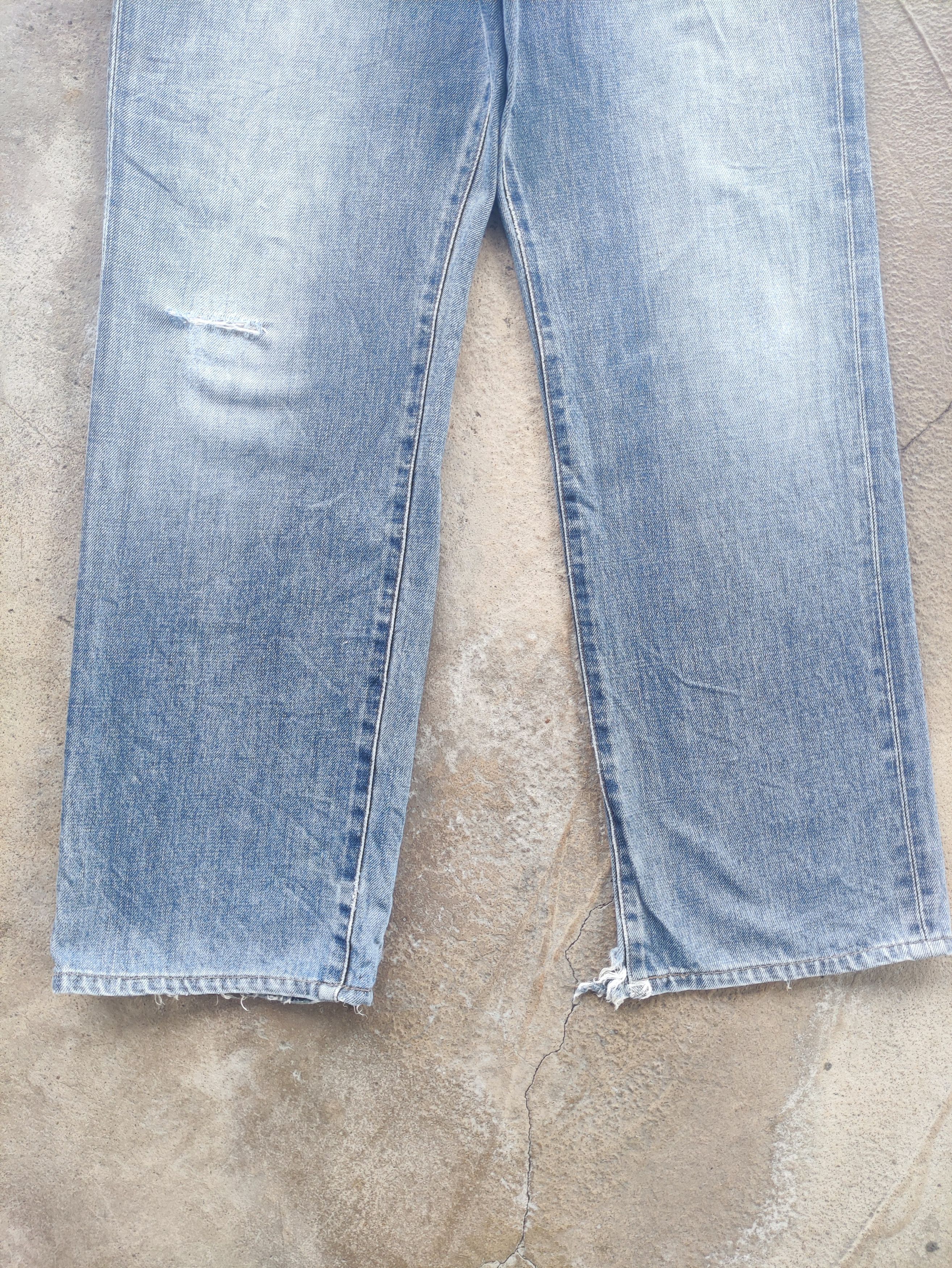 Edwin Vintage Edwin 503 Denim Distress Faded Pants W31 Size US 31 - 4 Thumbnail
