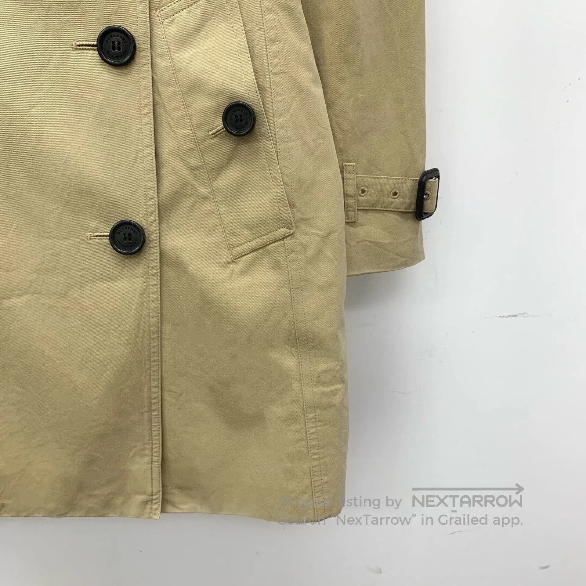 Burberry Burberry Brown Cotton Collar Double-breasted Long Sleeve B Size XS / US 0-2 / IT 36-38 - 4 Thumbnail