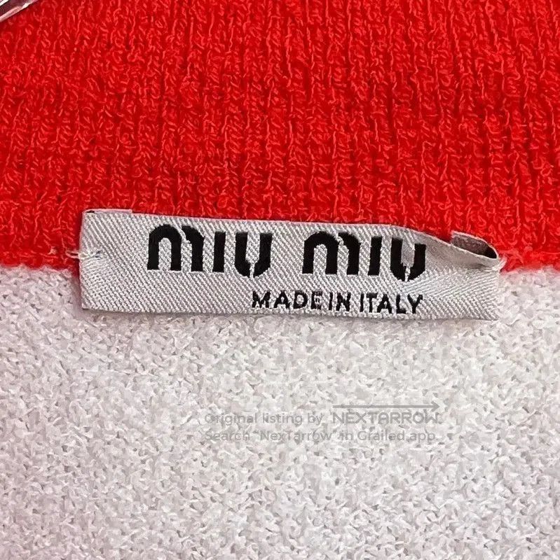 Miu Miu Miu Miu Short Sleeve Striped Top . Size M / US 6-8 / IT 42-44 - 5 Thumbnail