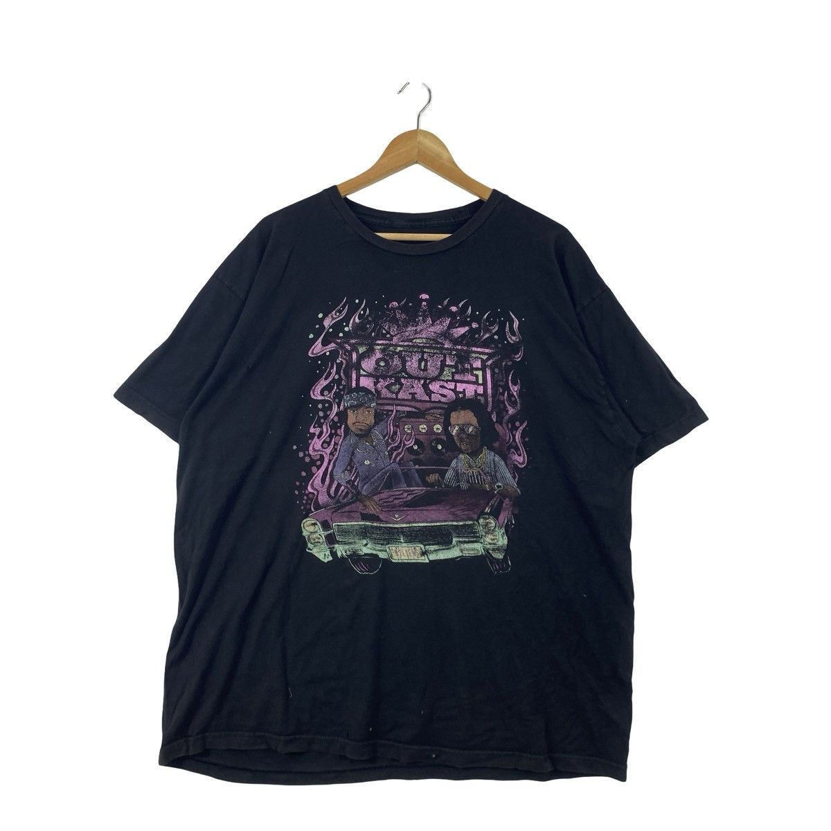 Vintage Vintage OUTKAST GRAPHIC Flame Car Print Hip Hop Size US XXL / EU 58 / 5 - 4 Thumbnail