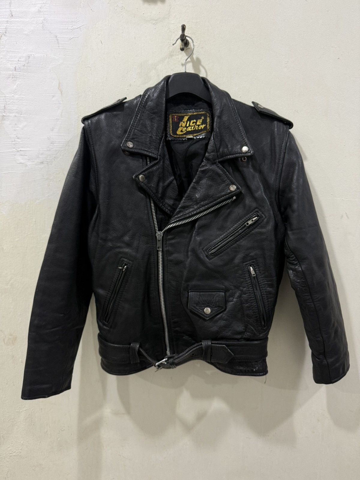 Other VTG Nice Leather Like Schott Perfecto Jacket Size US XS / EU 42 / 0 - 2 Thumbnail